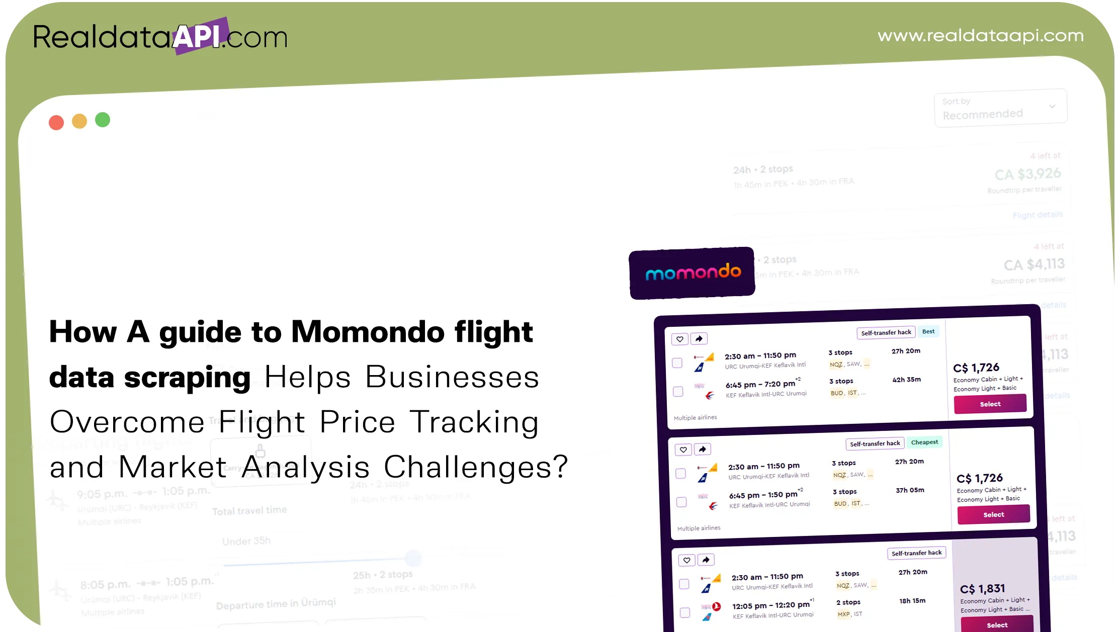 How A guide to Momondo flight data scraping Helps Businesses Overcome Flight Price Tracking and Market Analysis Challenges?