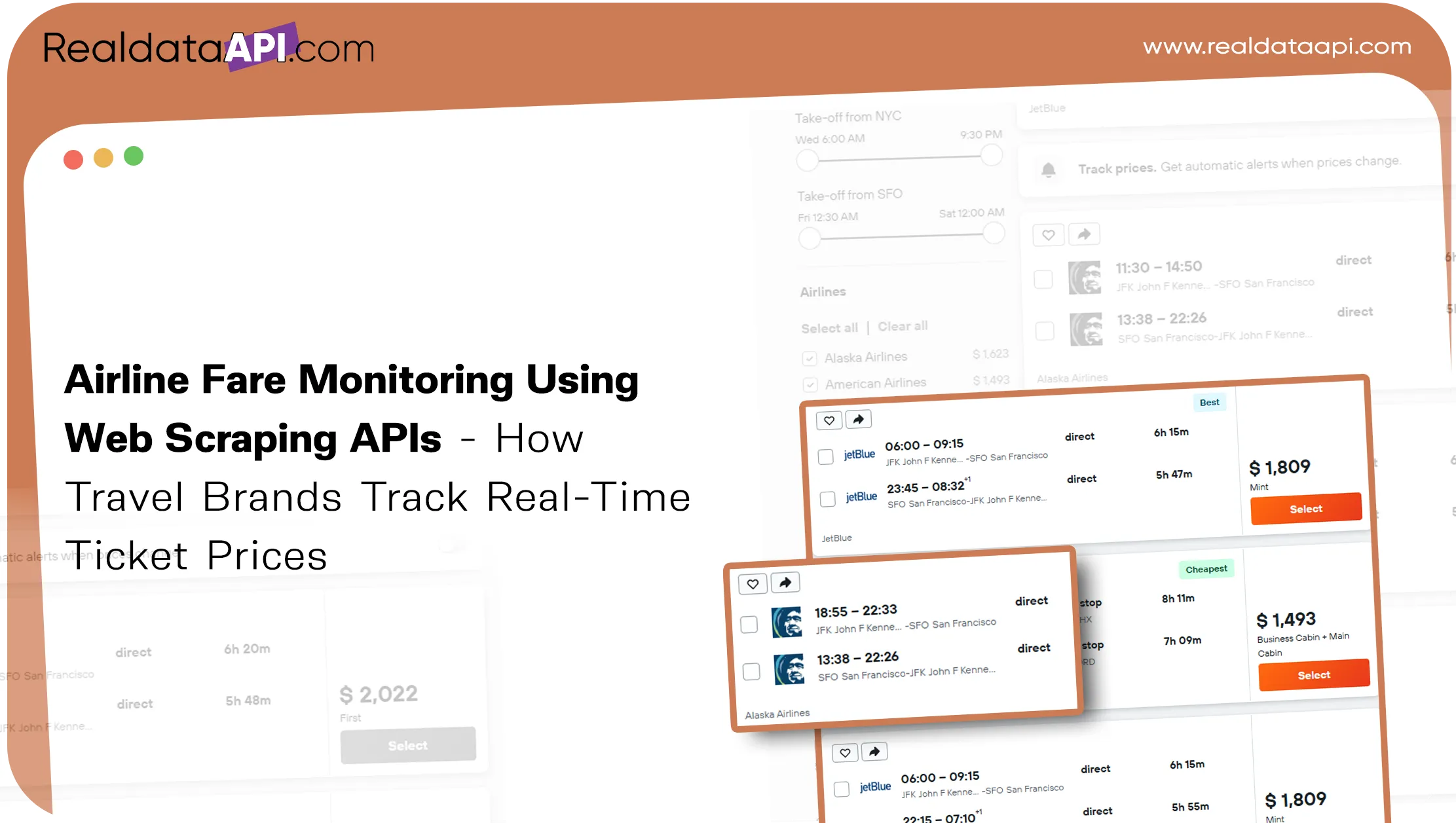 Airline Fare Monitoring Using Web Scraping APIs - How Travel Brands Track Real-Time Ticket Prices 