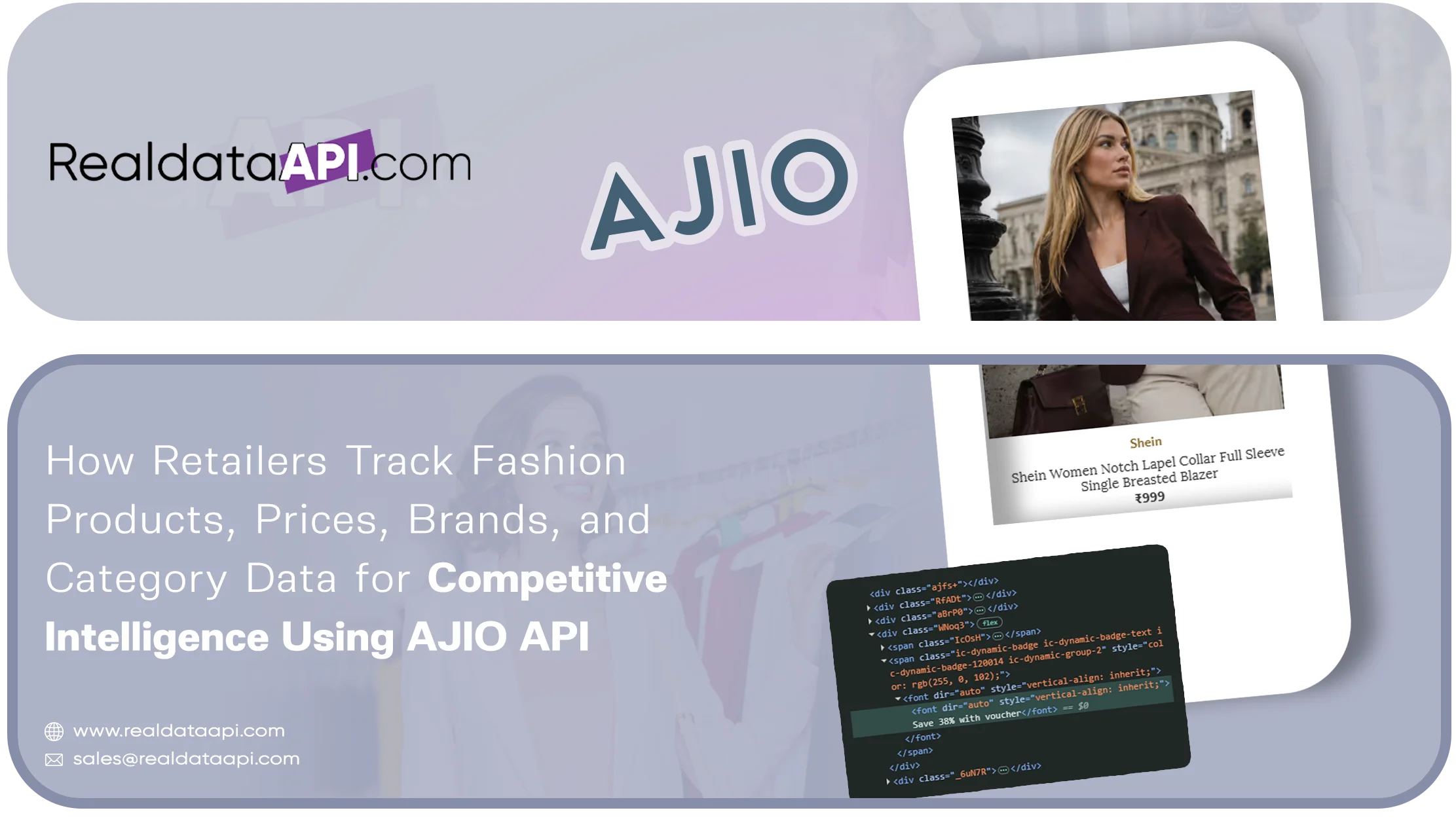 AJIO API for Fashion Product, Price & Brand Data
