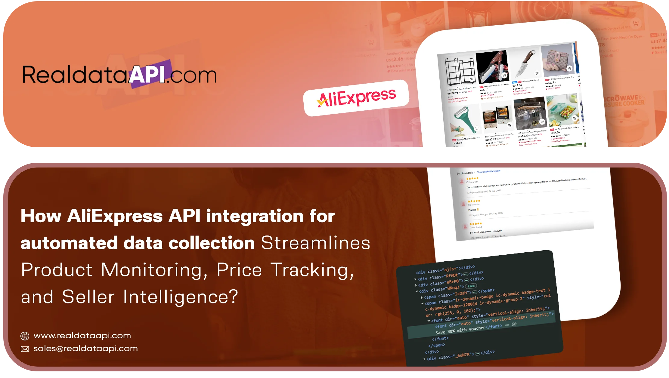 AliExpress API integration for automated data collection