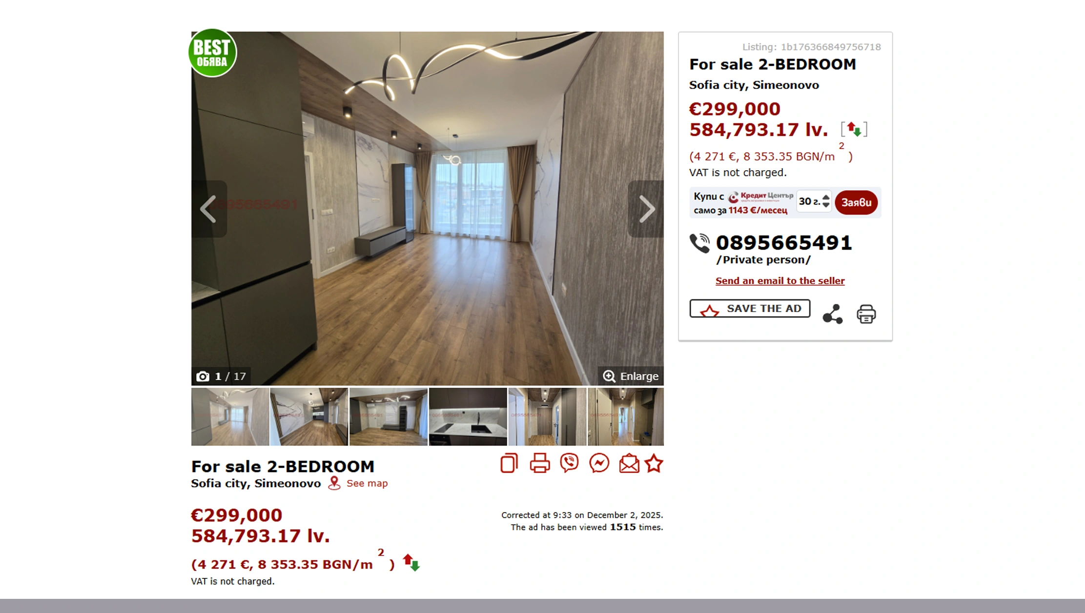 Forecasting Property Prices