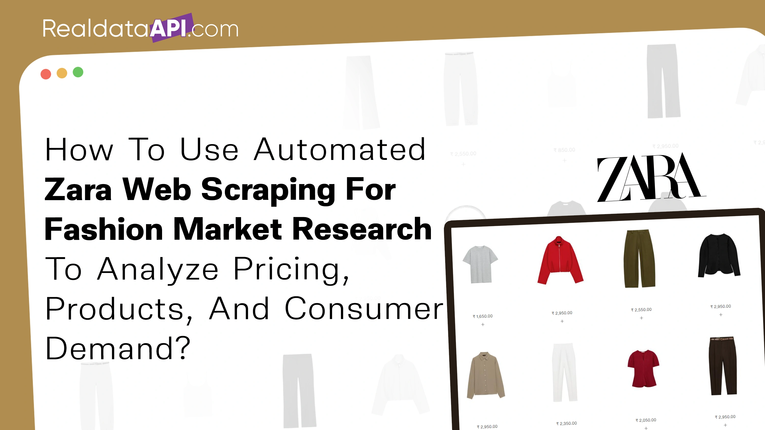 automated Zara web scraping for fashion market research