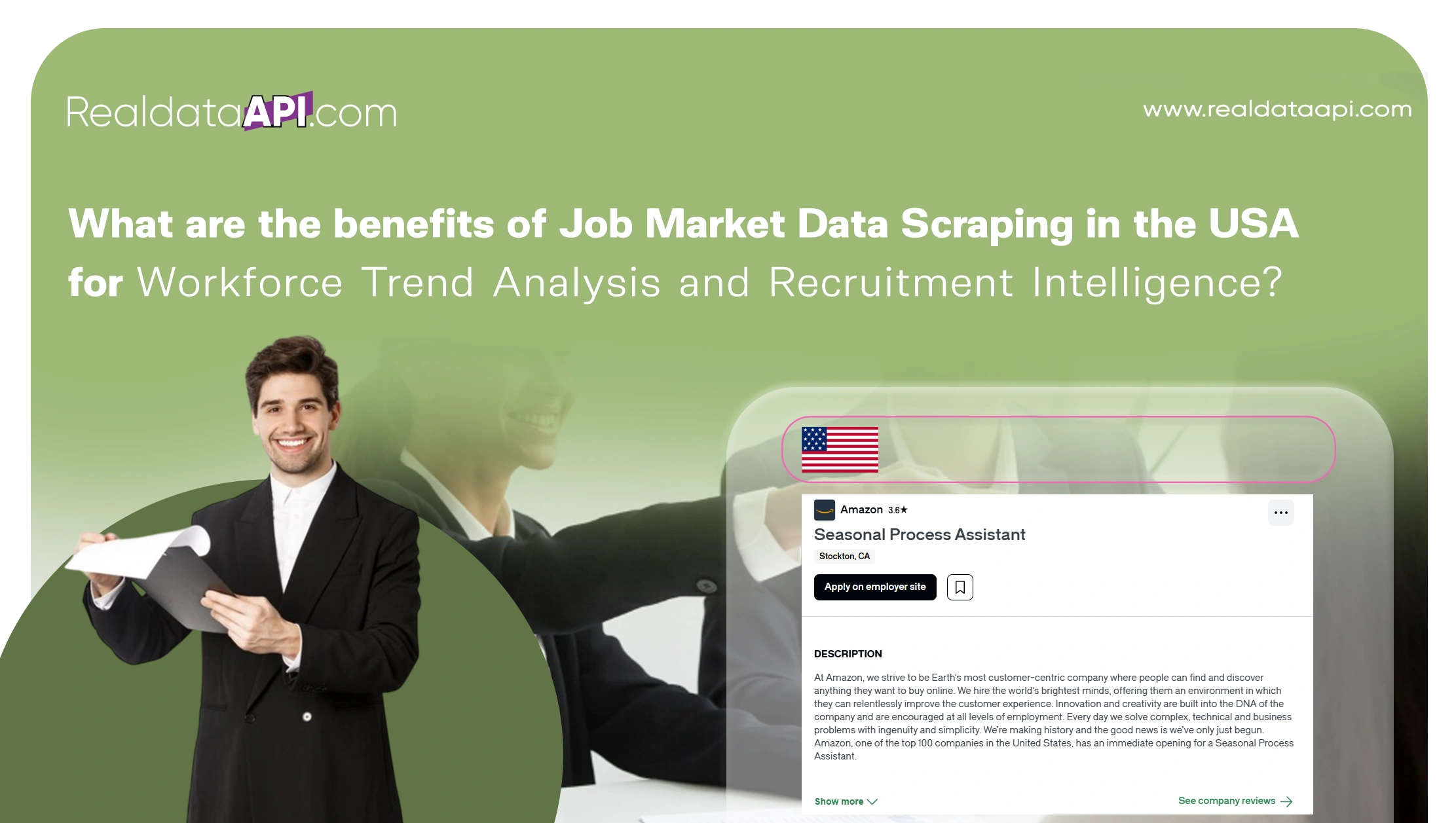 What are the benefits of Job Market Data Scraping in the USA for Workforce Trend Analysis and Recruitment Intelligence?
