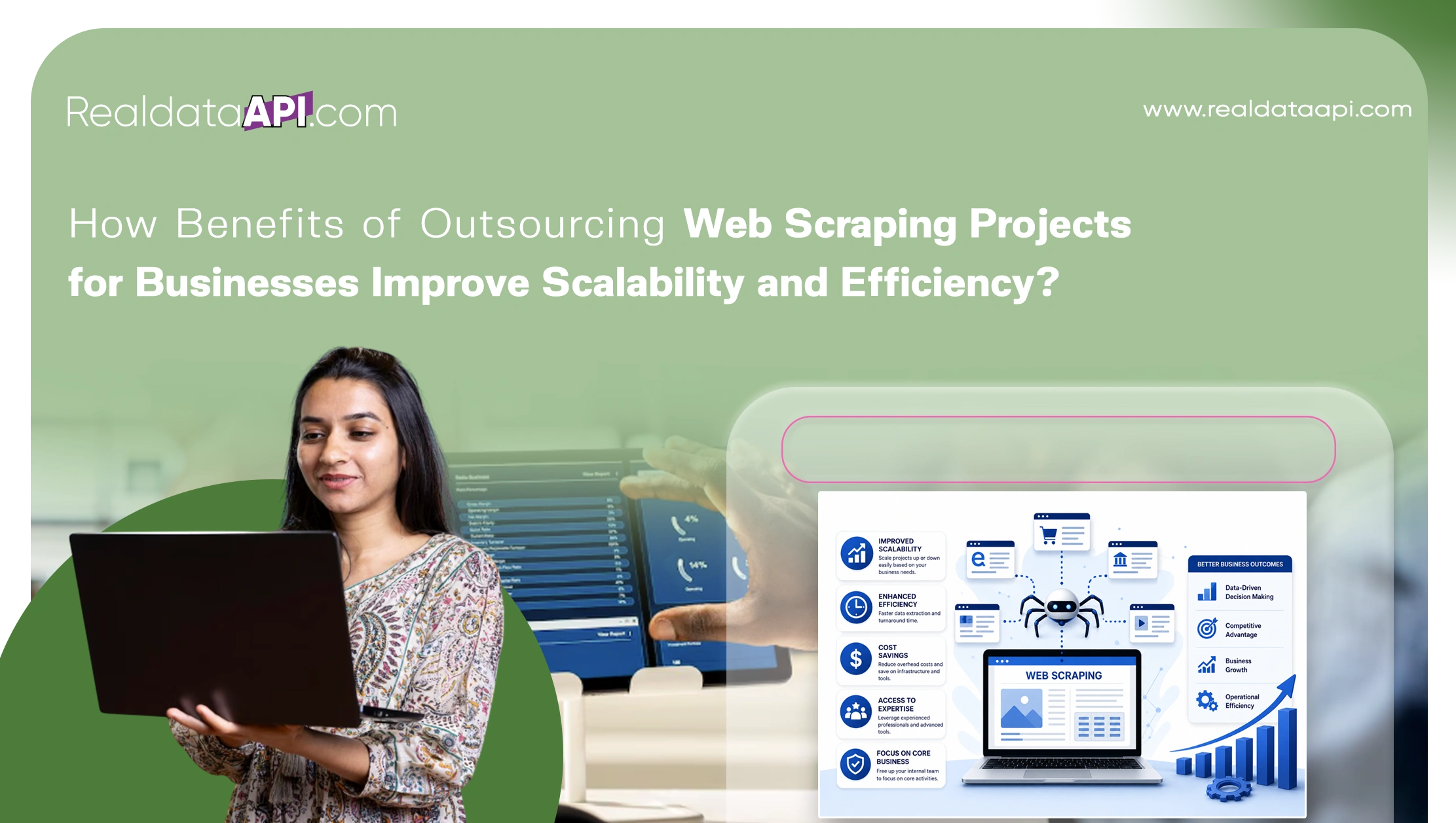 How Benefits of Outsourcing Web Scraping Projects for Businesses Improve Scalability and Efficiency?