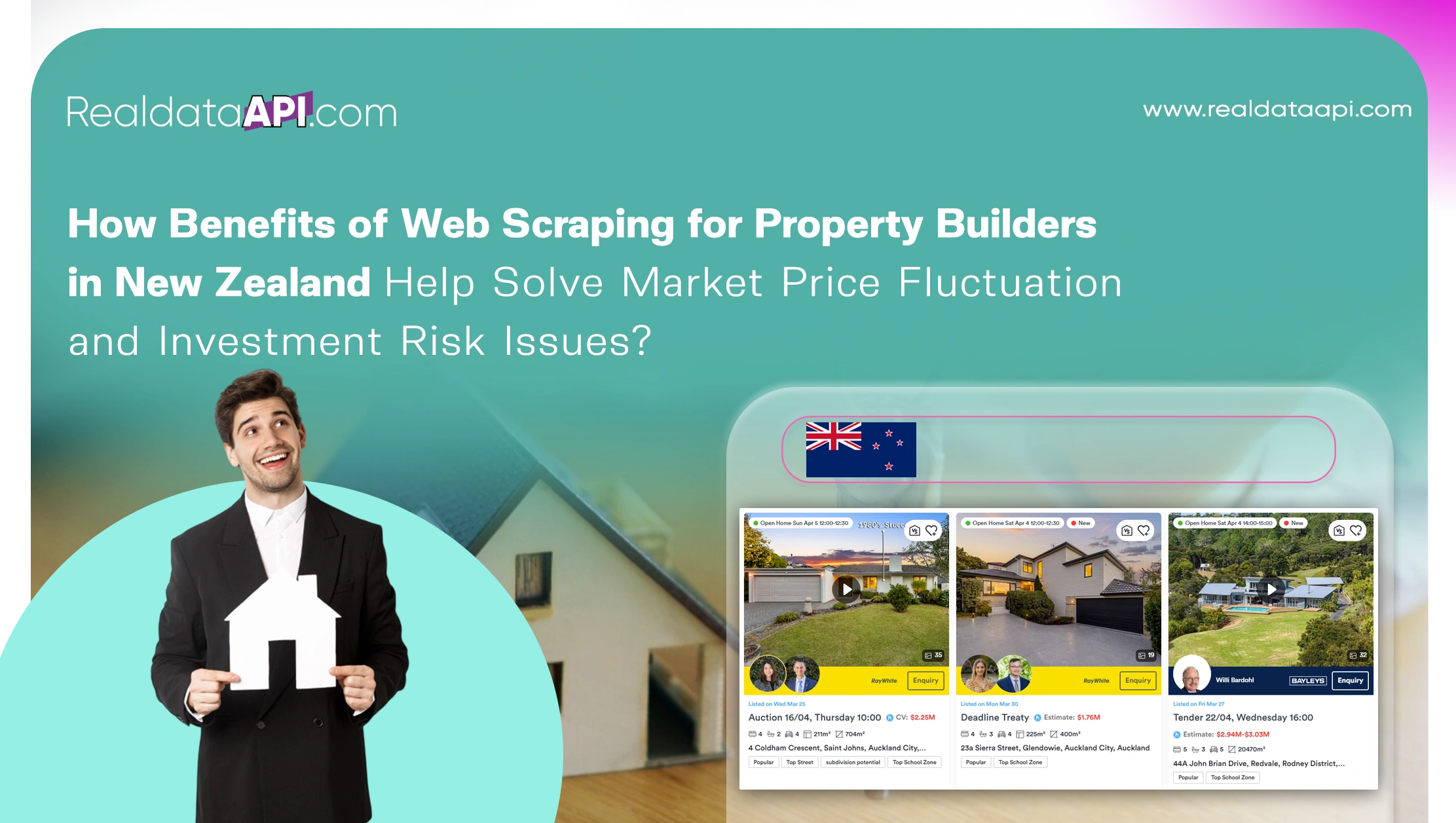 How Benefits of Web Scraping for Property Builders in New Zealand Help Solve Market Price Fluctuation and Investment Risk Issues?