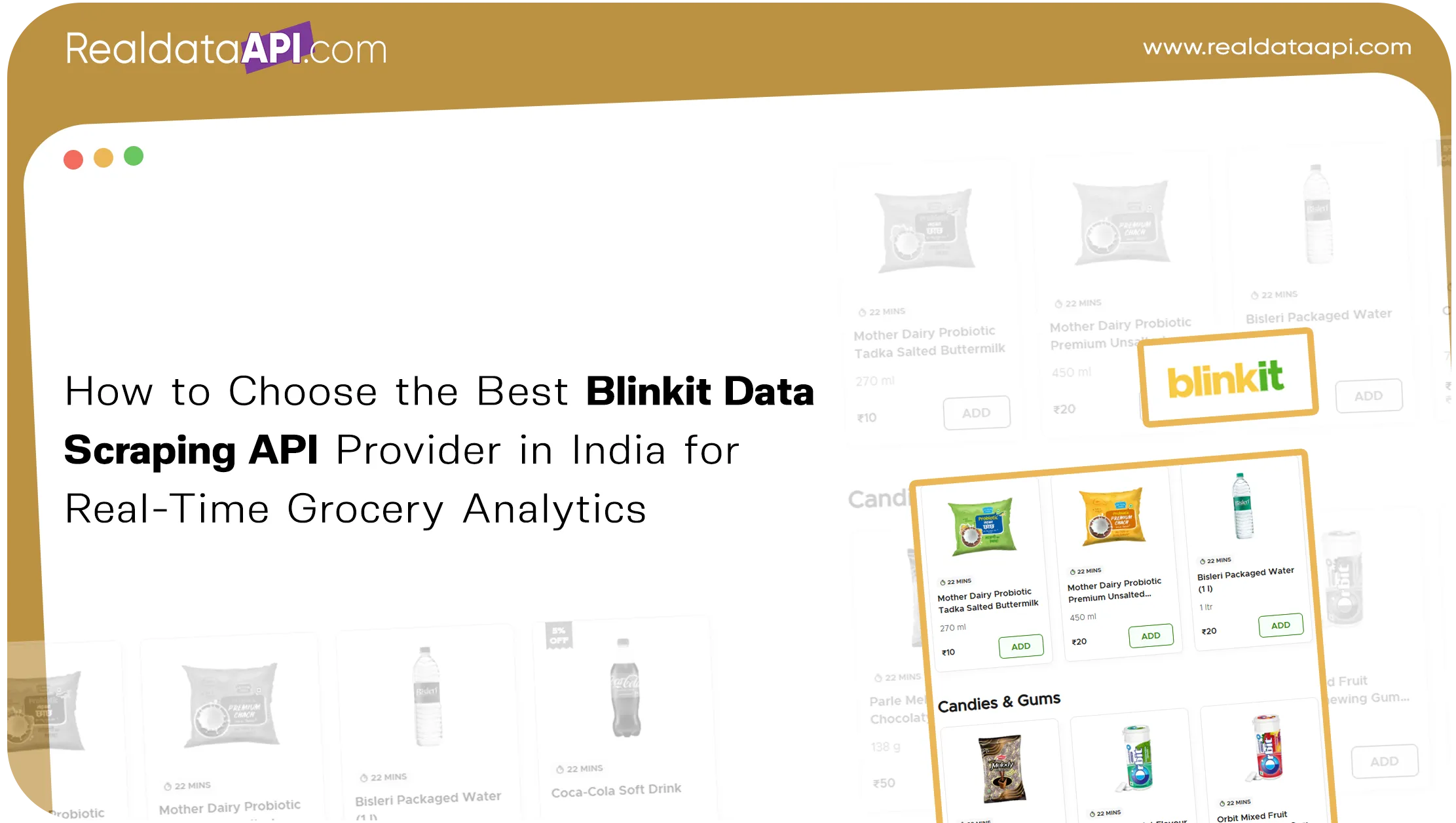How to Choose the Best Blinkit Data Scraping API Provider in India for Real-Time Grocery Analytics 