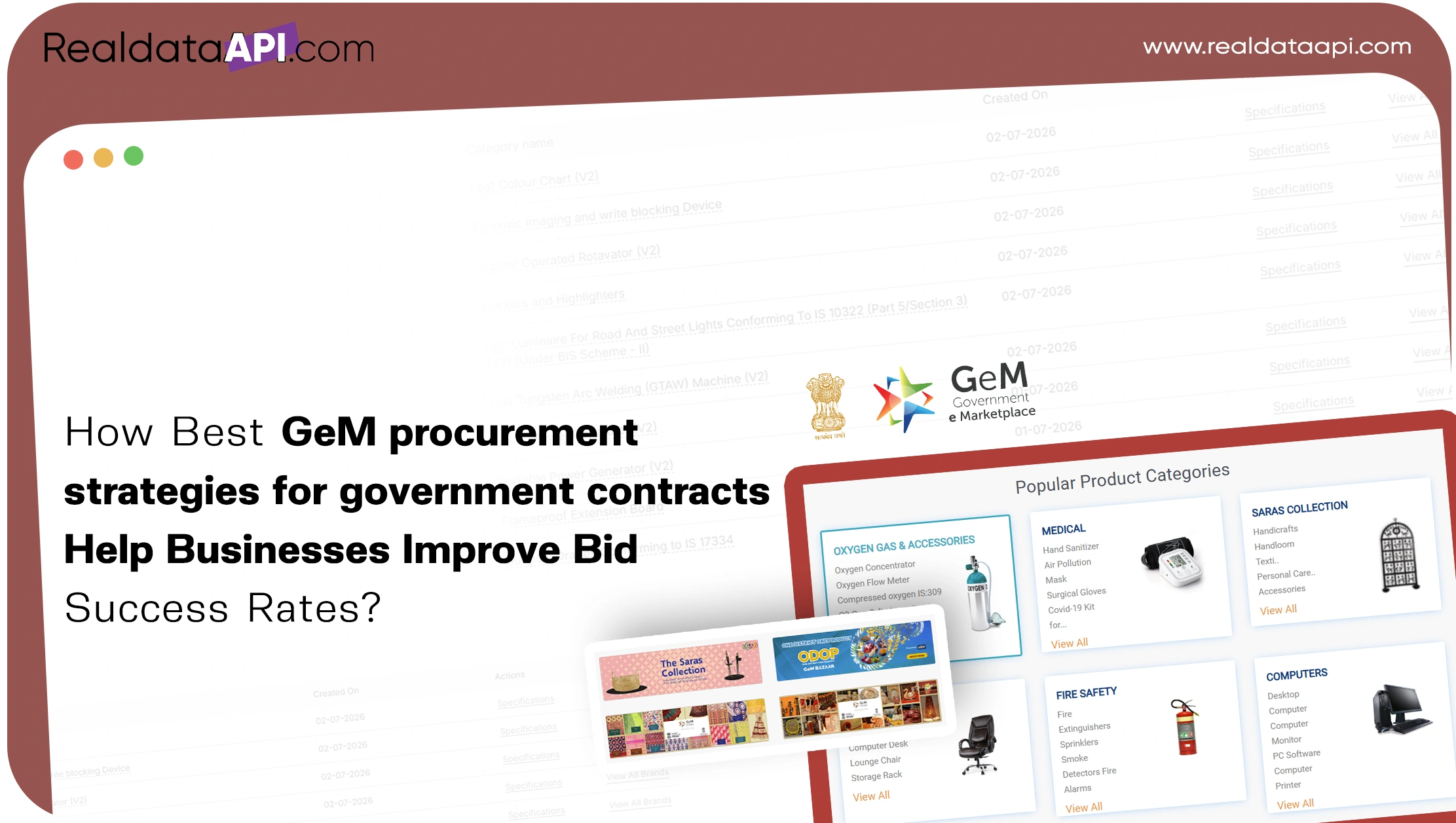 How Best GeM procurement strategies for government contracts Help Businesses Improve Bid Success
                        Rates?