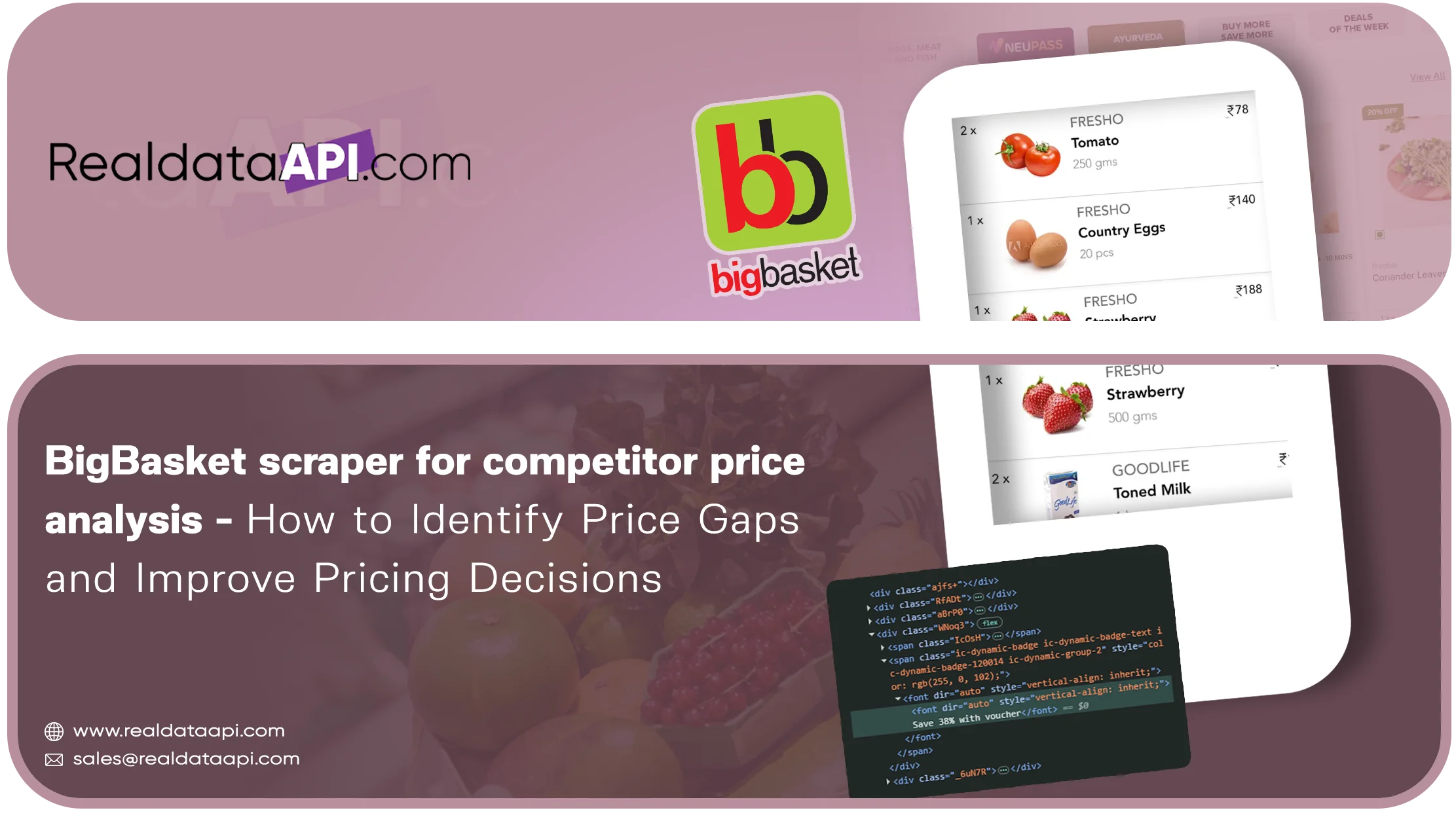 BigBasket scraper for competitor price analysis
