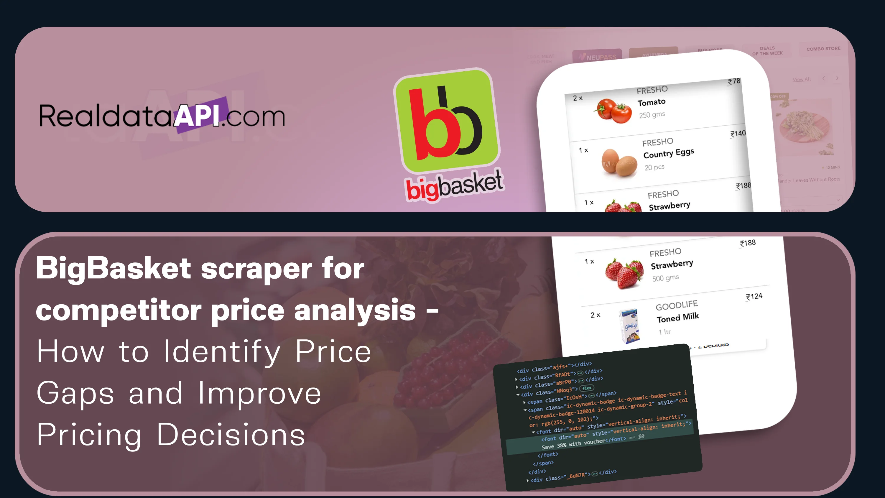 BigBasket scraper for competitor price analysis