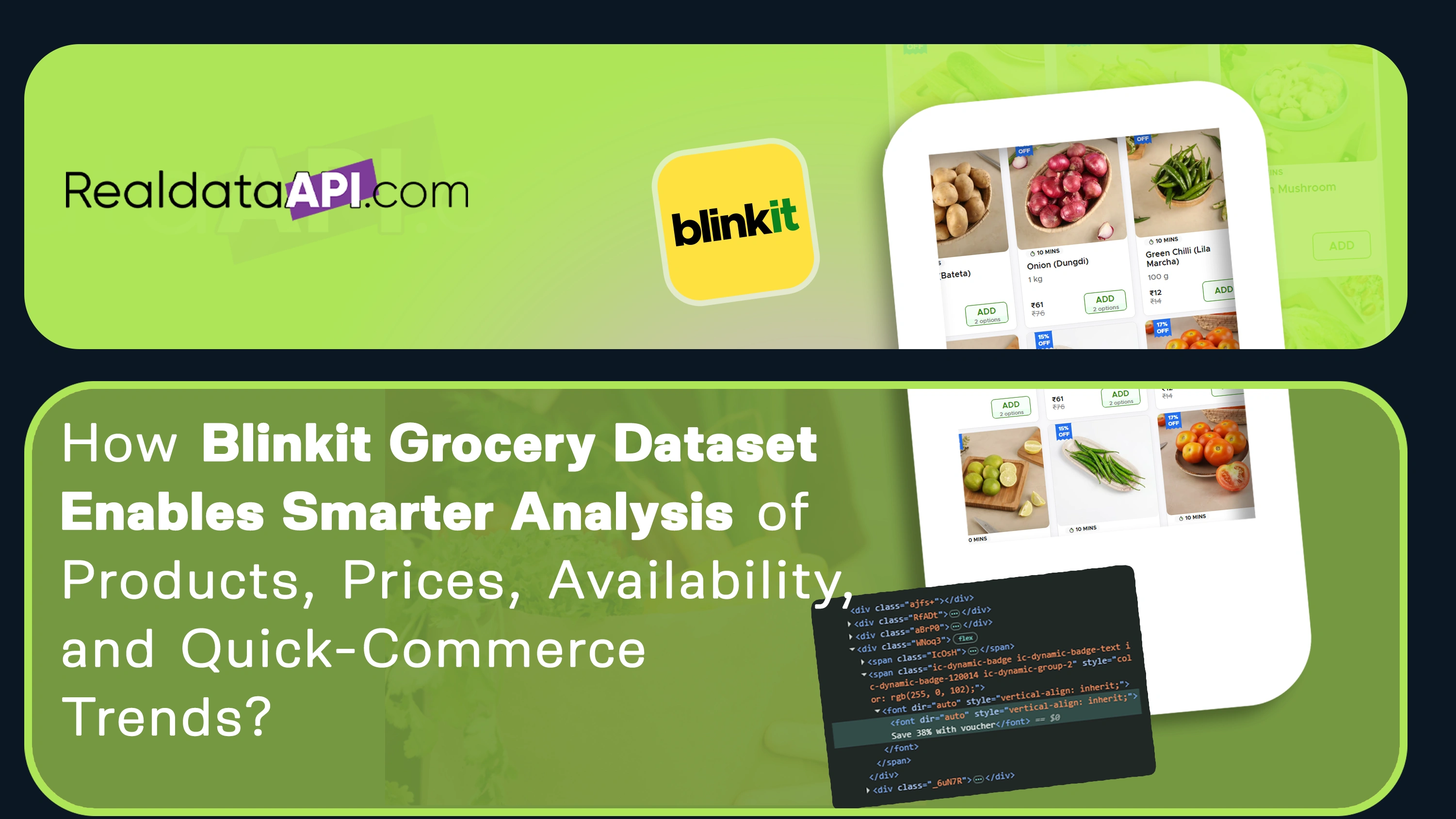 Blinkit Grocery Dataset for Smarter Quick-Commerce Insights