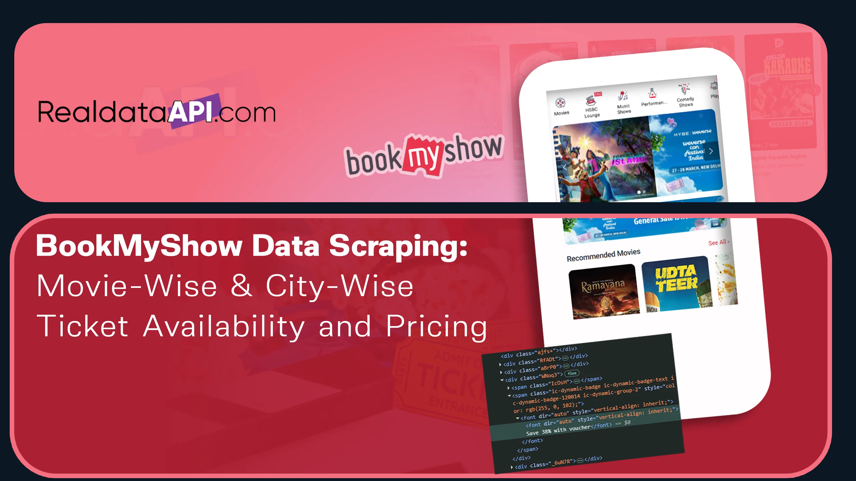BookMyShow Data Scraping: Movie-Wise & City-Wise Ticket Availability and Pricing
