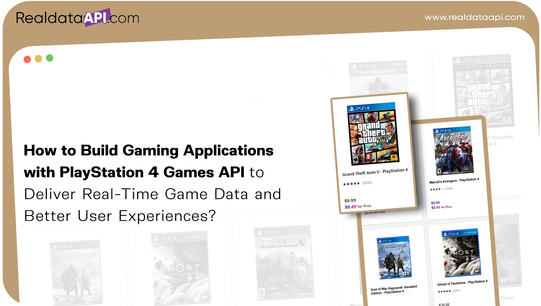 How to Build Gaming Applications with PlayStation 4 Games API to Deliver Real-Time Game Data and Better User Experiences