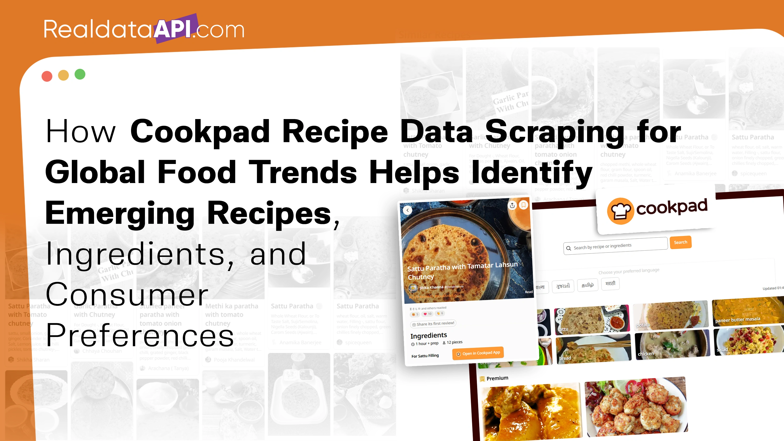 Cookpad recipe data scraping for global food trends