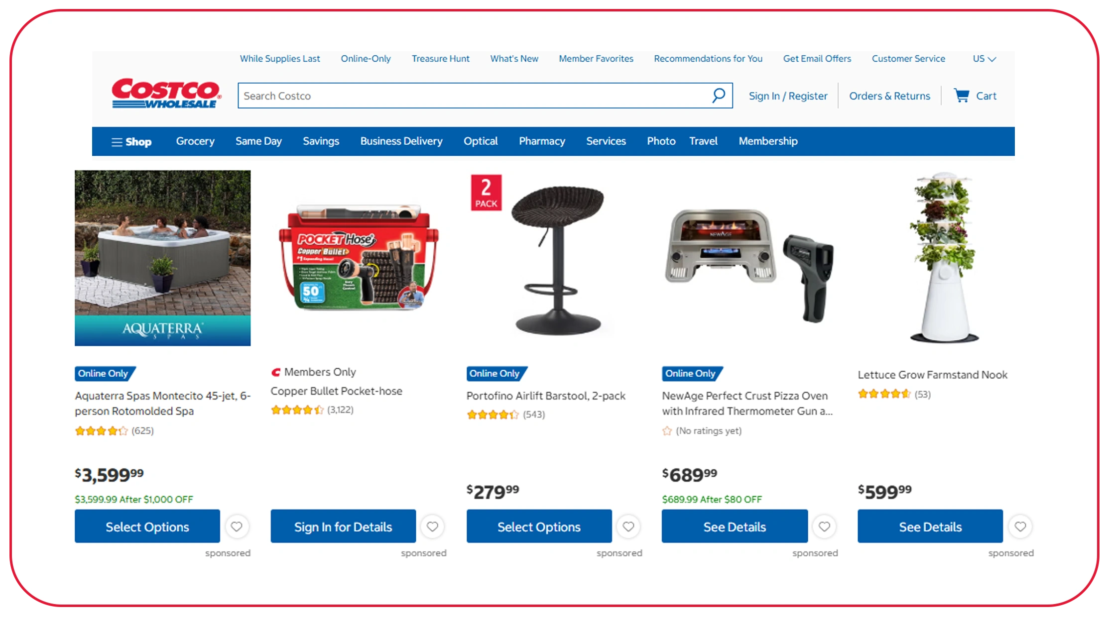 web data scraper for Costco product prices