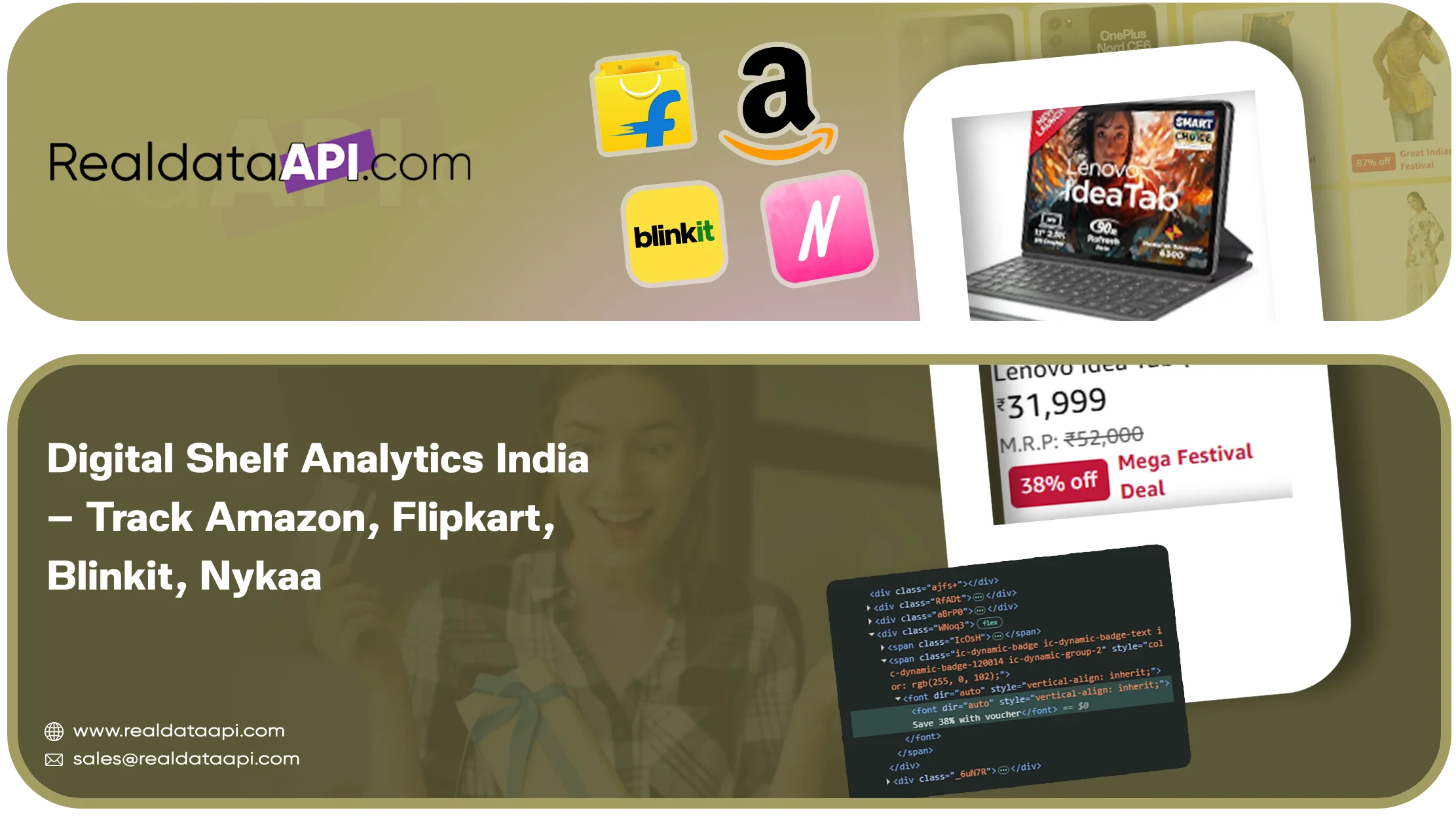 Digital Shelf Analytics for Indian Brands: Tracking Blinkit, Amazon, Flipkart, Nykaa & Myntra