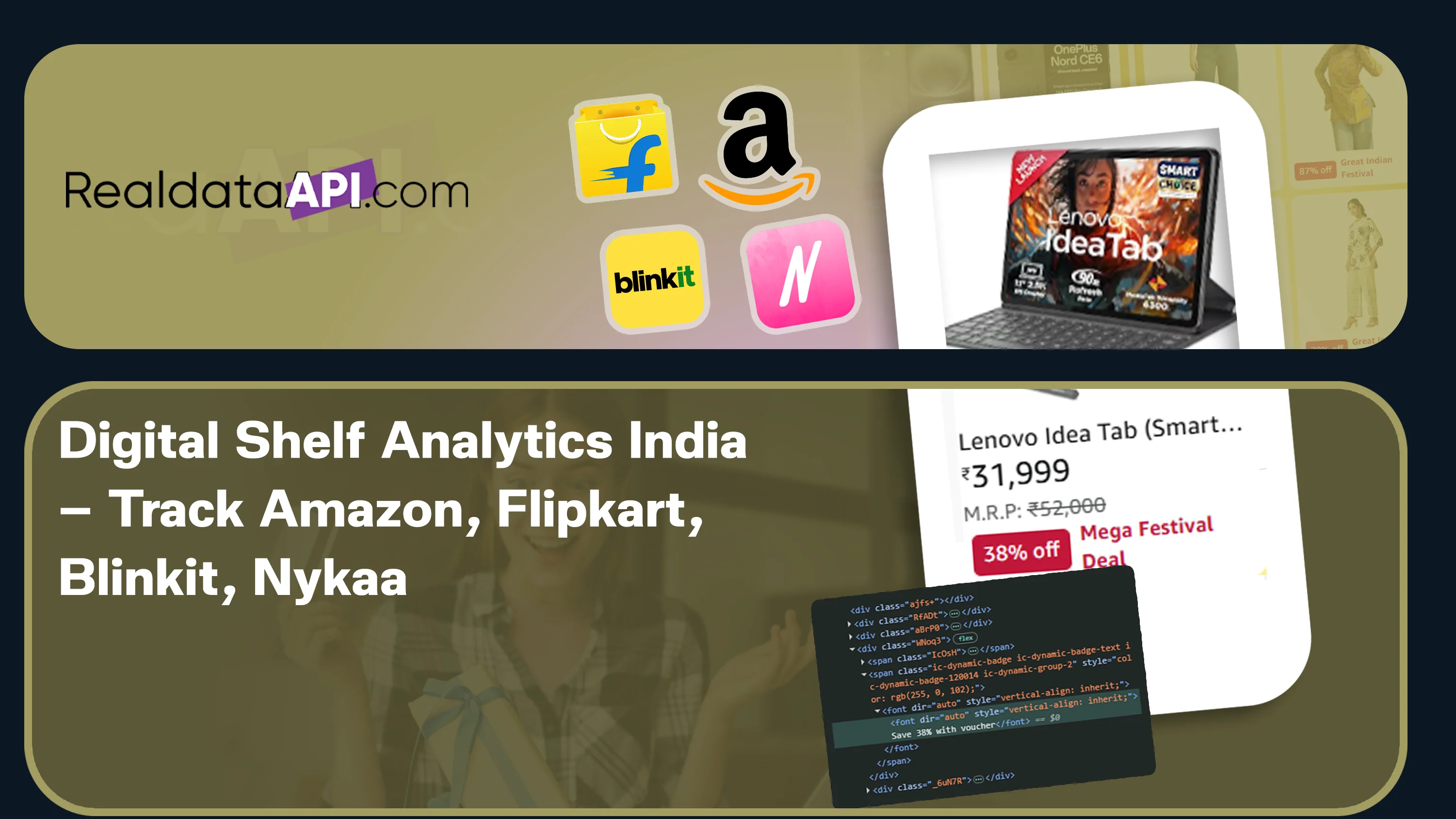 Digital Shelf Analytics for Indian Brands: Tracking Blinkit, Amazon, Flipkart, Nykaa & Myntra