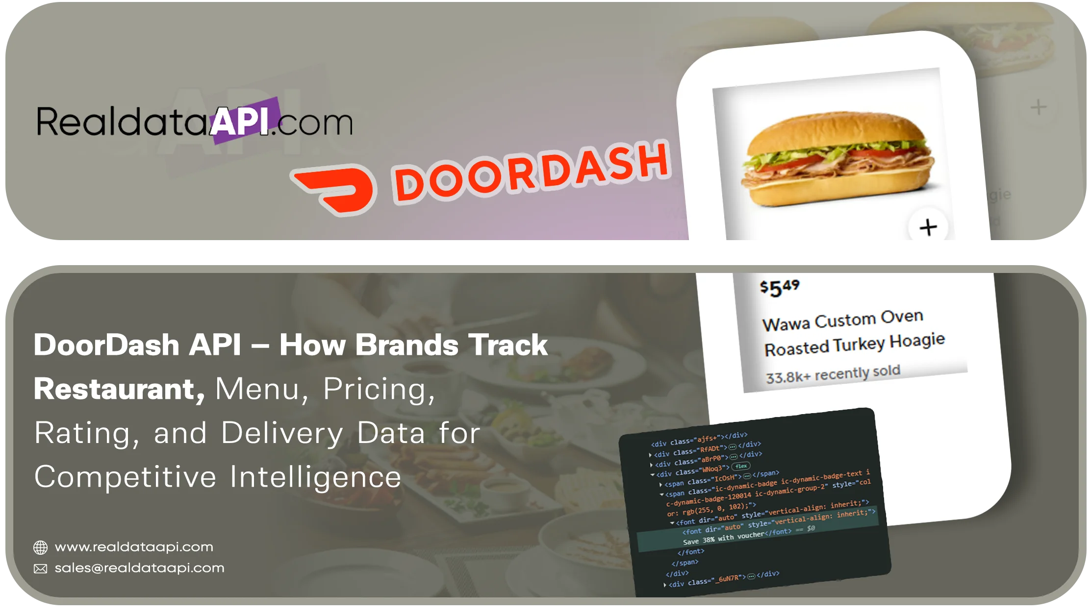 DoorDash API for Restaurant, Menu, Pricing & Delivery Data