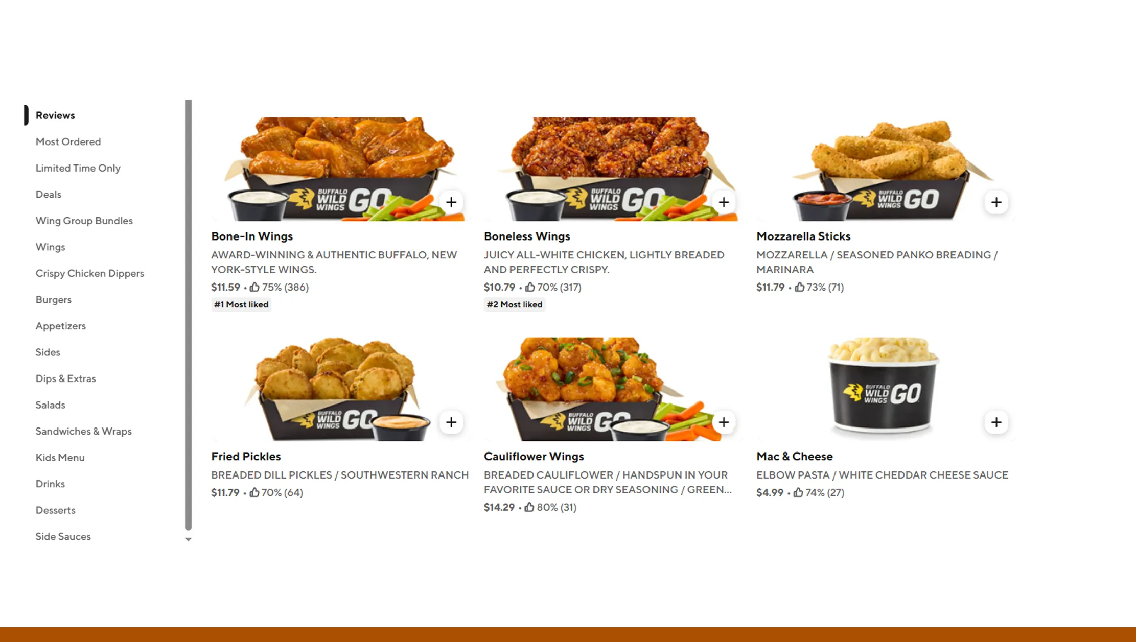 Comparing Menu Pricing and Fees