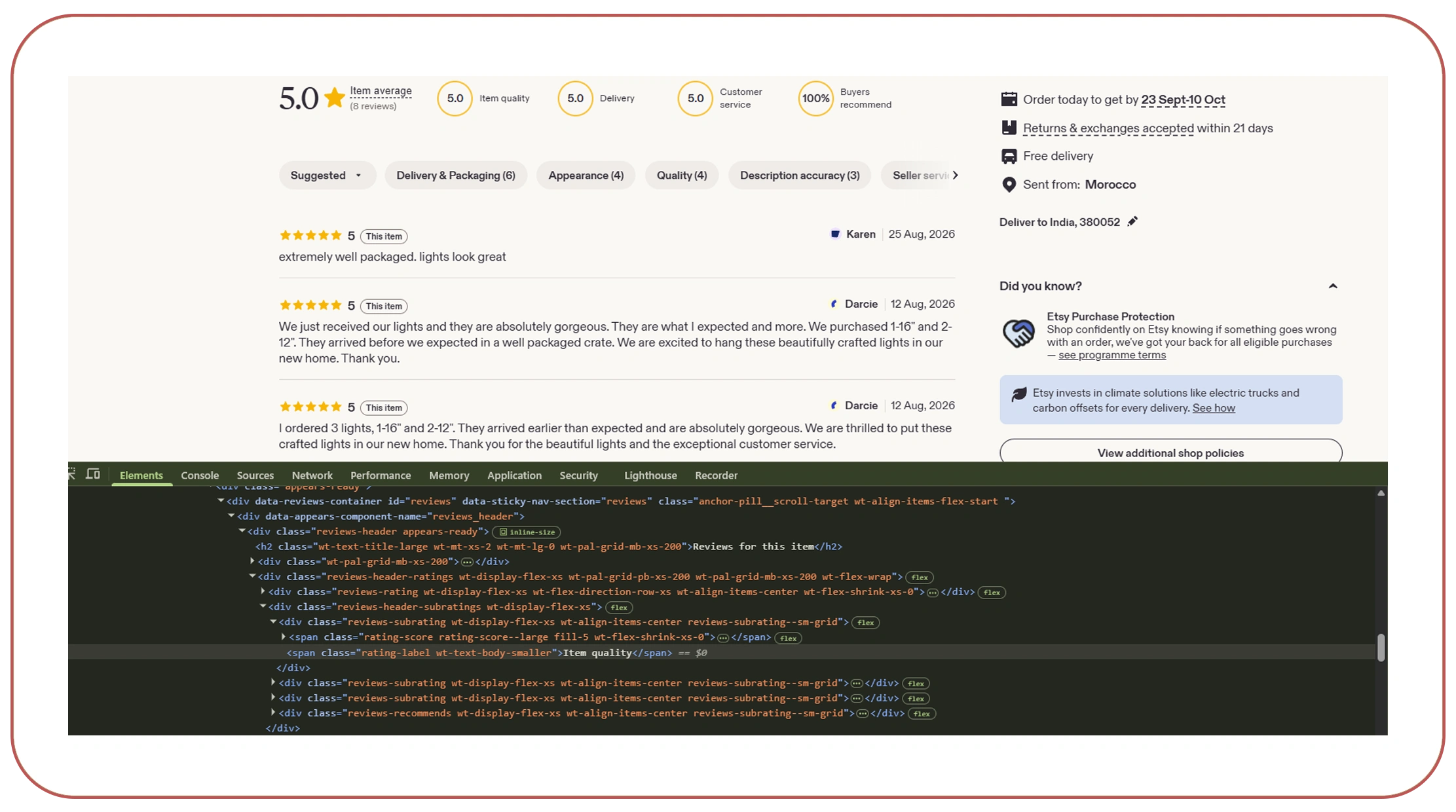 e-commerce product data scraping for competitor research