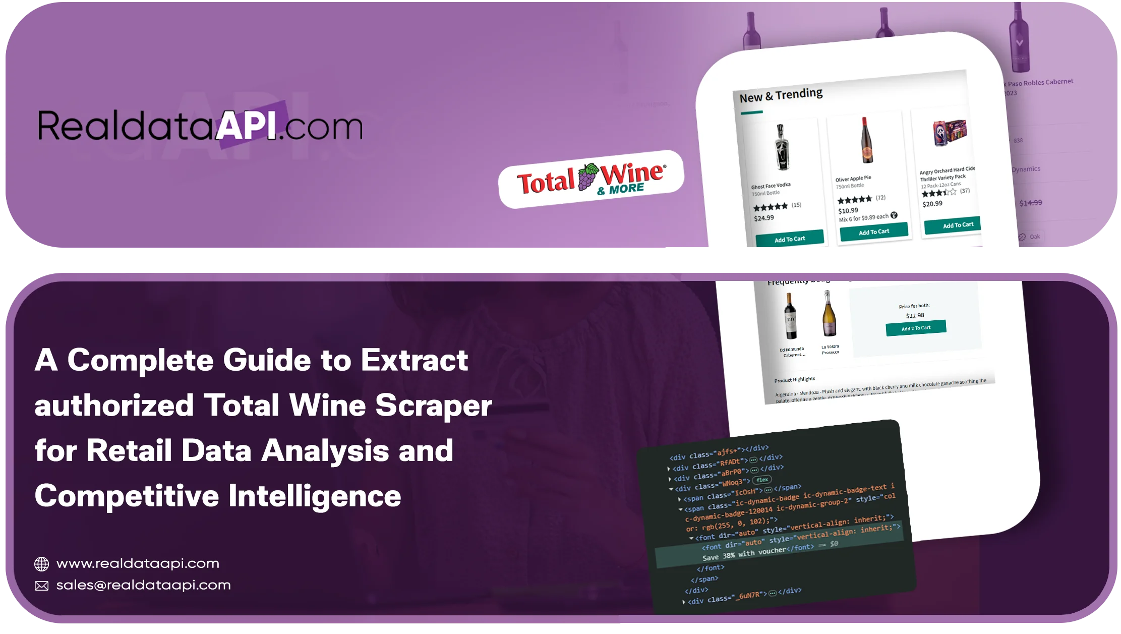 Extract authorized Total Wine Scraper