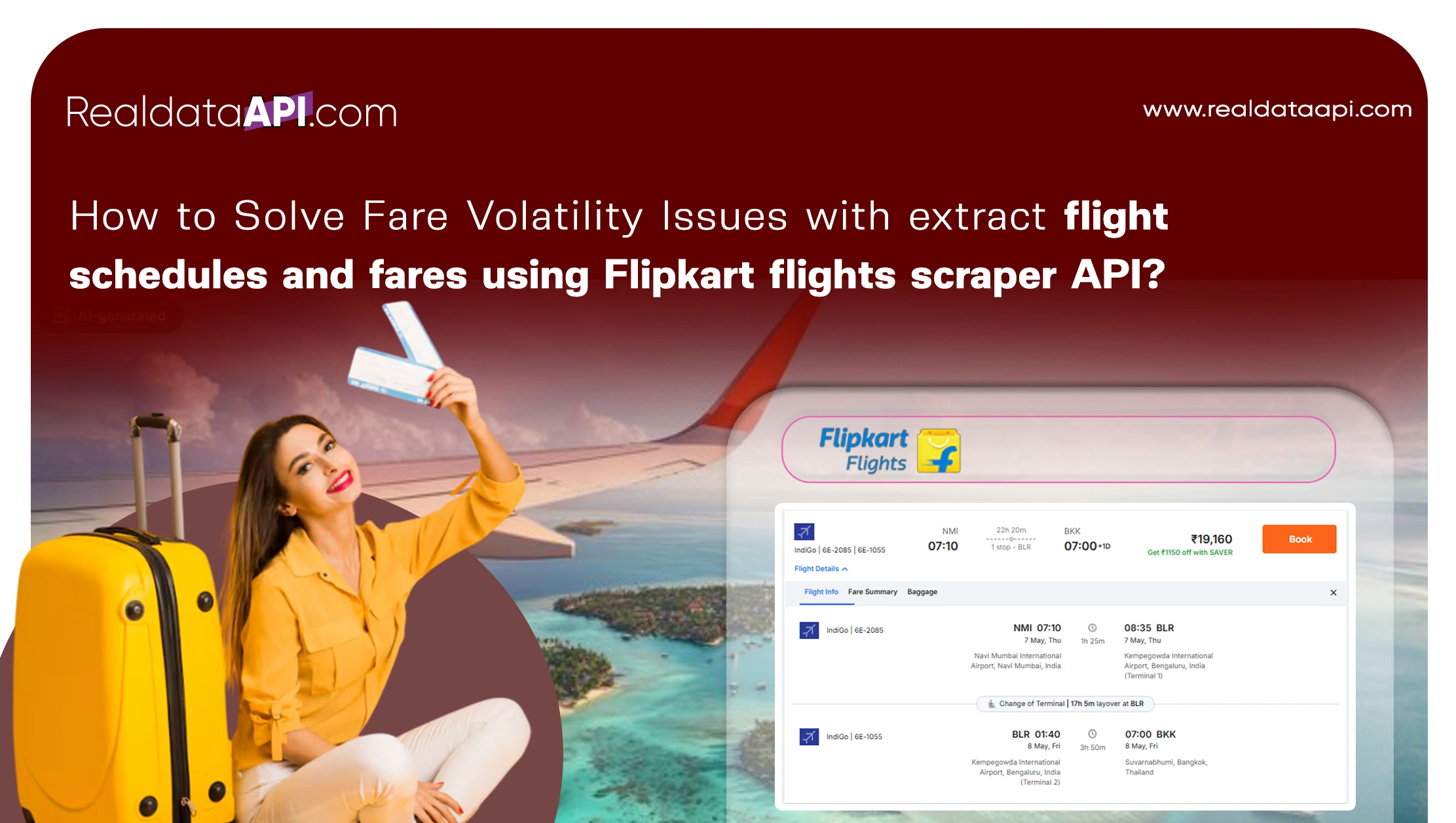 How to Solve Fare Volatility Issues with extract flight schedules and fares using Flipkart flights scraper API?