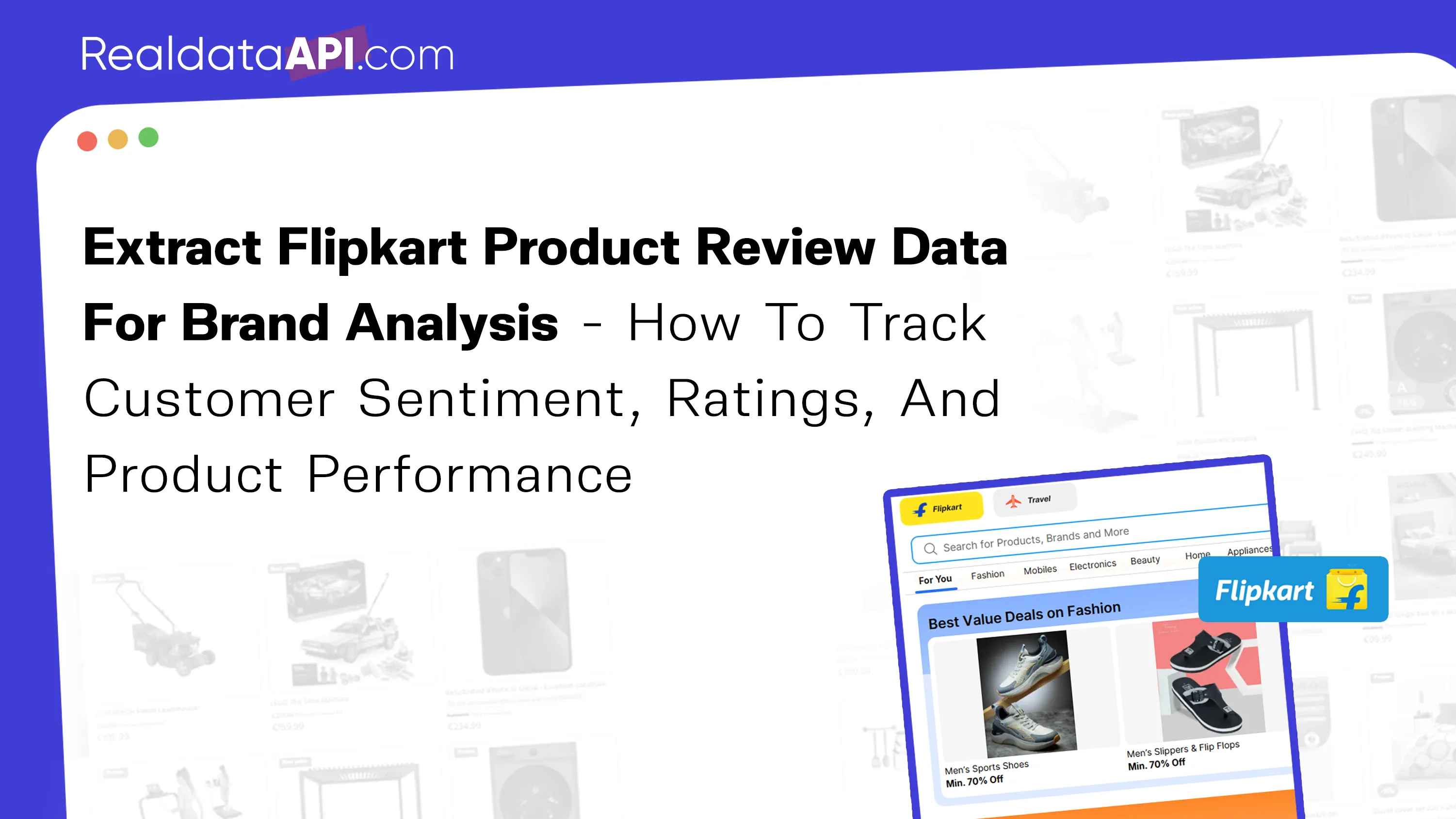 Extract Flipkart product review data for brand analysis