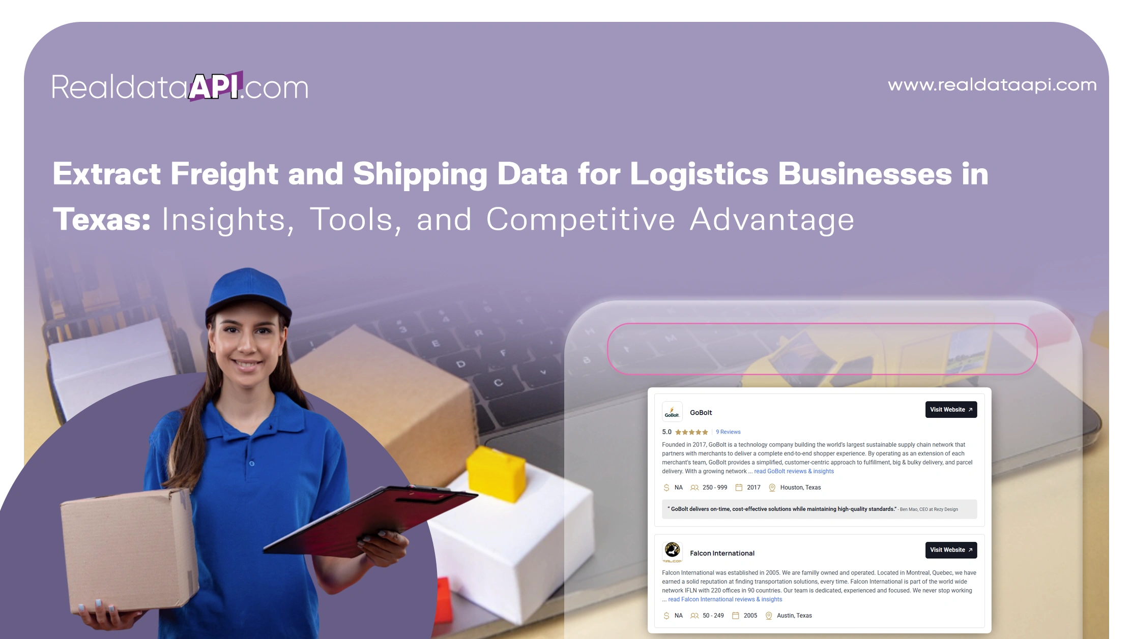 Extract Freight and Shipping Data for Logistics Businesses in Texas: Insights, Tools, and Competitive Advantage