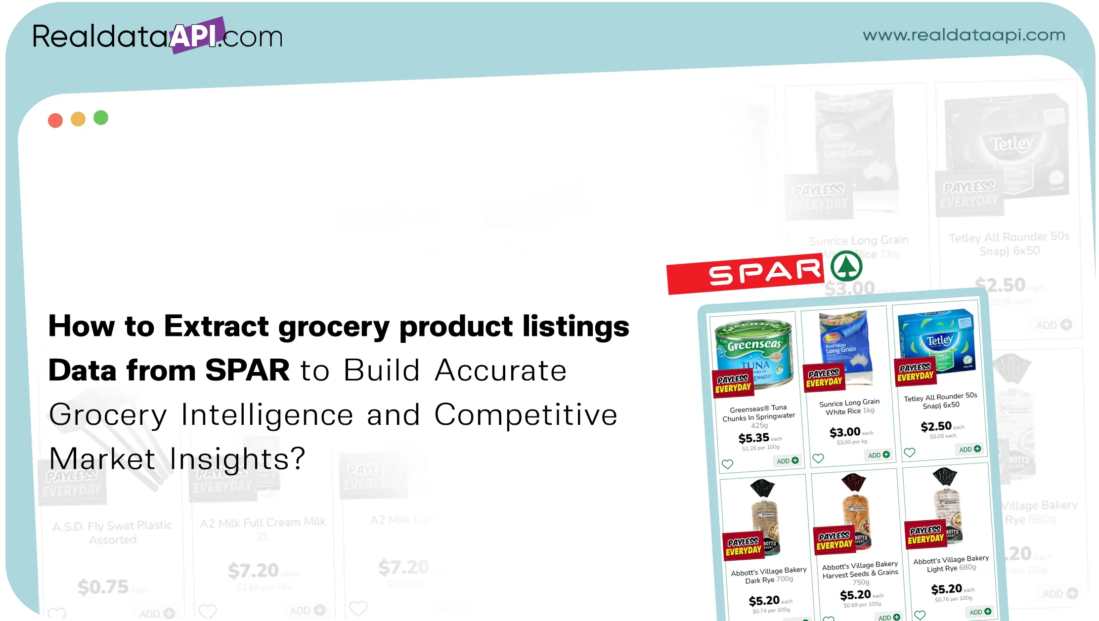 How to Extract grocery product listings Data from SPAR to Build Accurate Grocery Intelligence and Competitive Market Insights?
