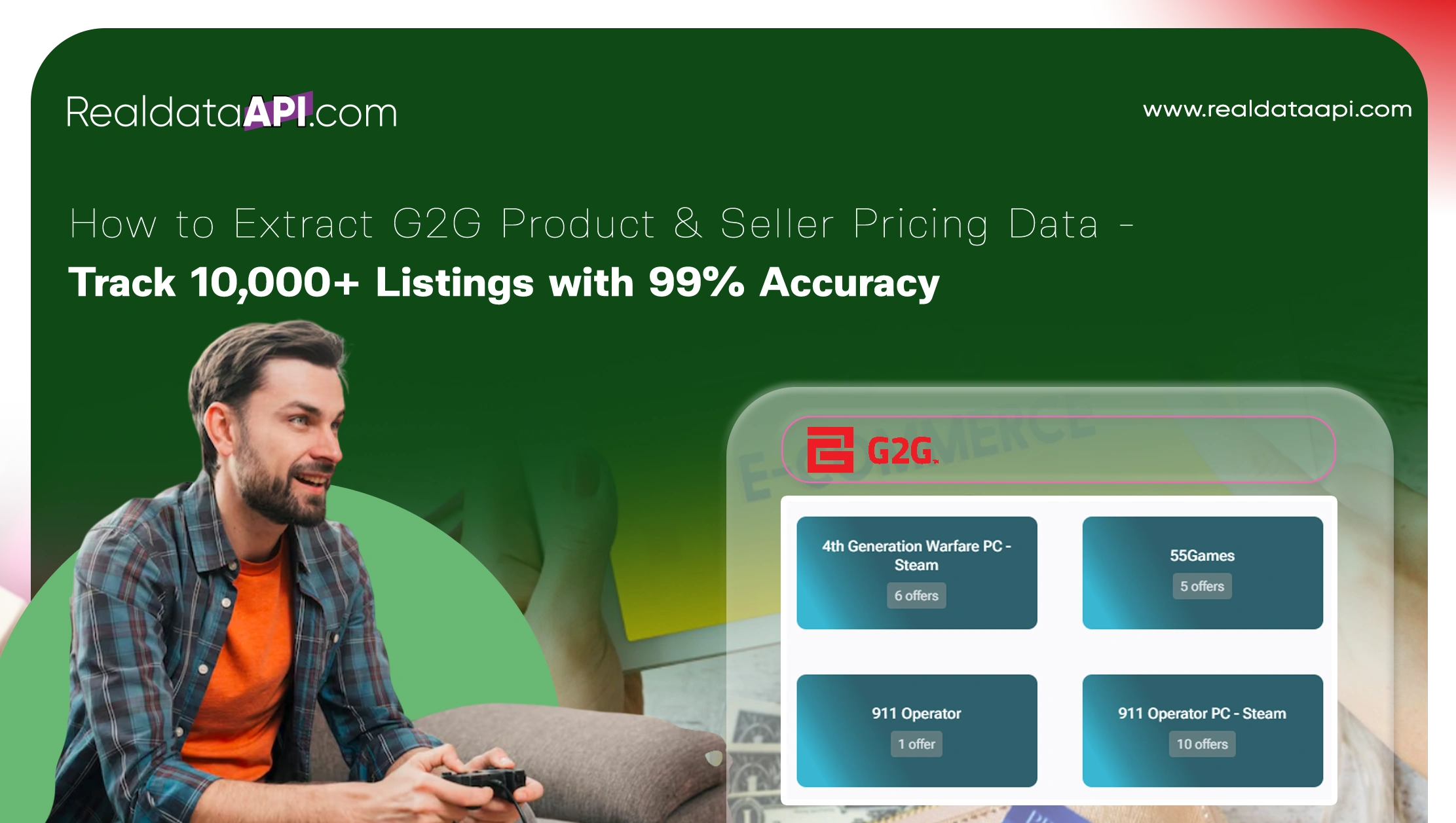 How to Extract G2G Product & Seller Pricing Data - Track 10,000+ Listings with 99% Accuracy
