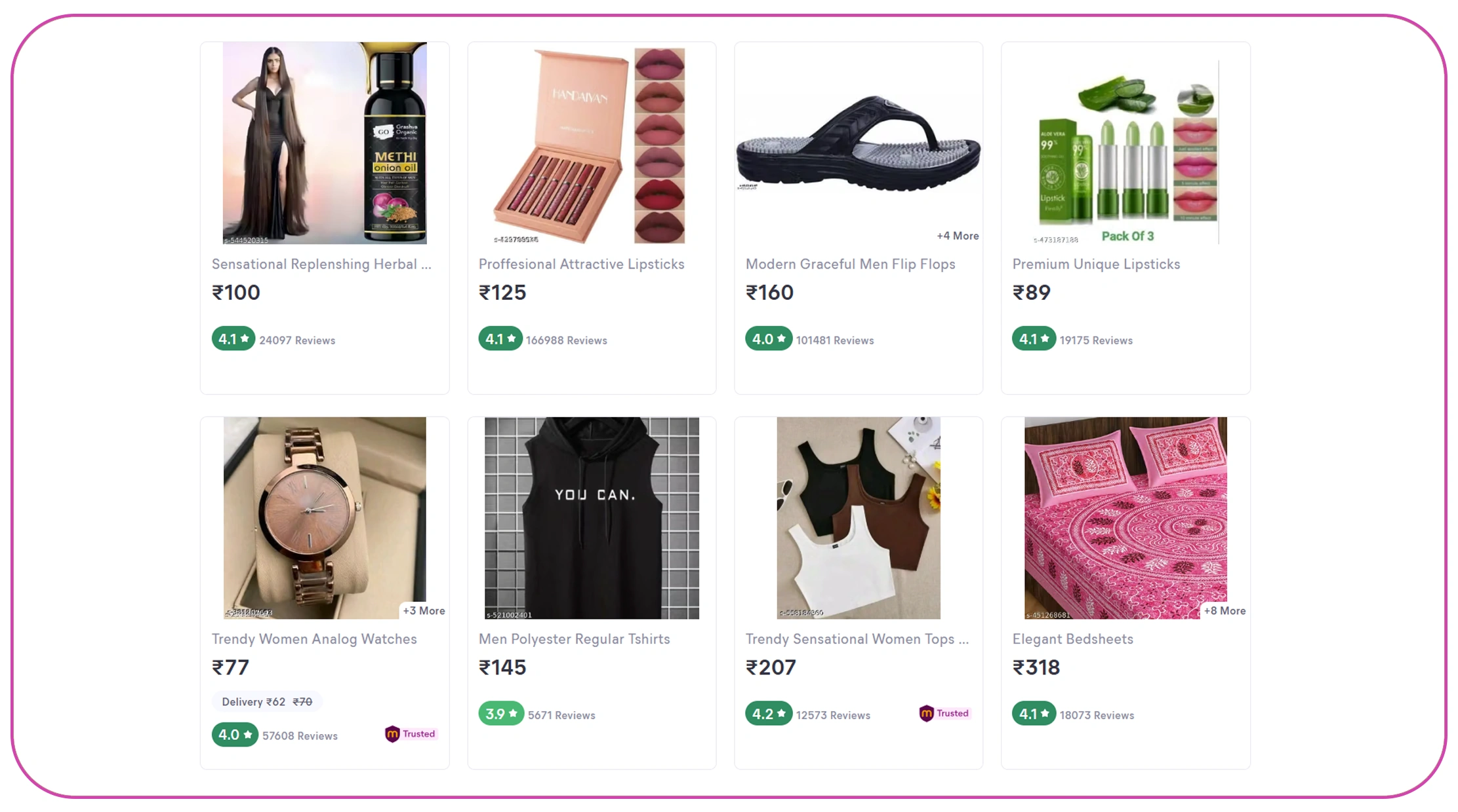 Scrape Meesho product ratings and reviews for seller insights