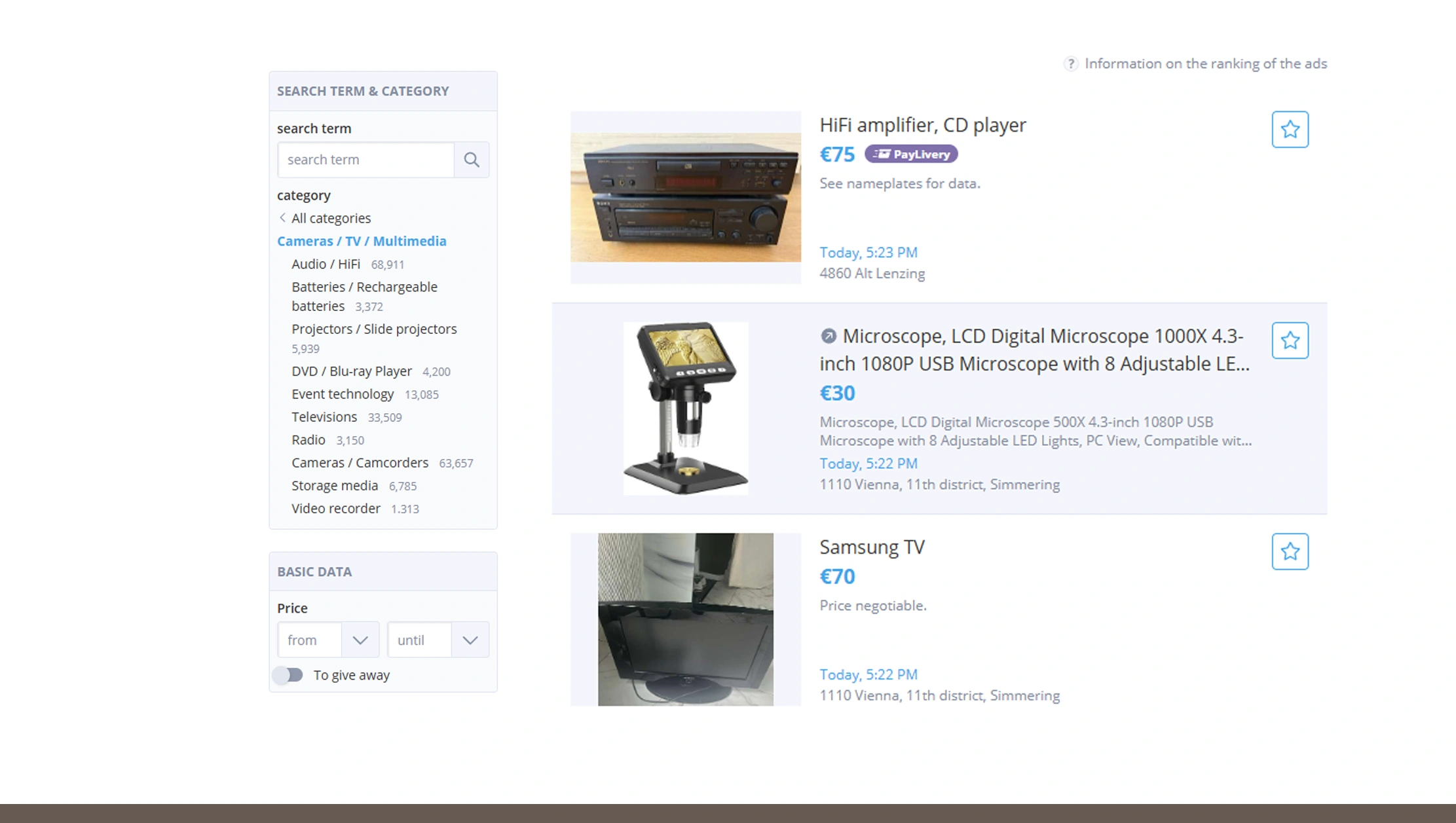 Insights from Willhaben Product Scraper