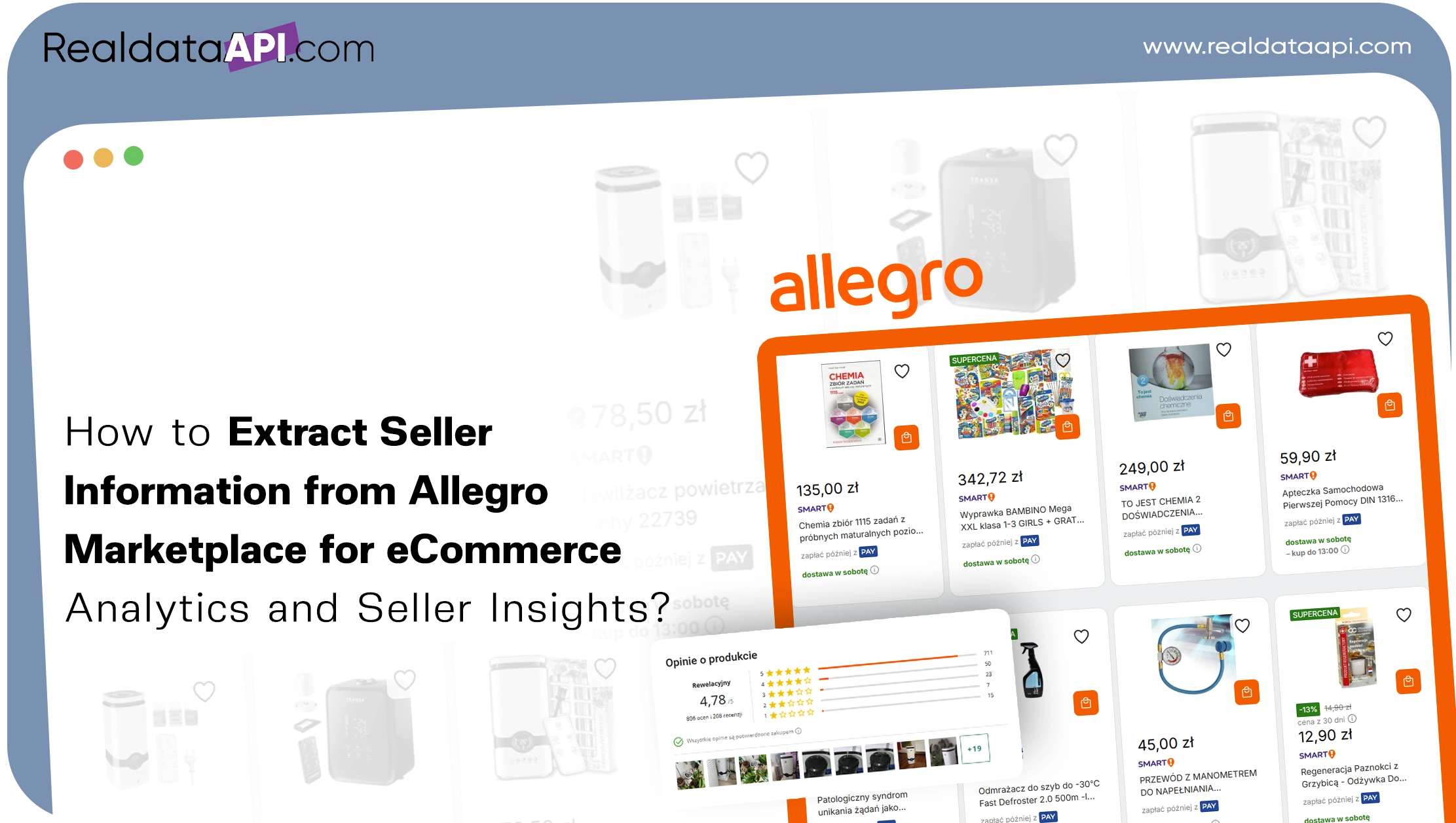 How to Extract Seller Information from Allegro Marketplace for eCommerce Analytics and Seller
                        Insights?