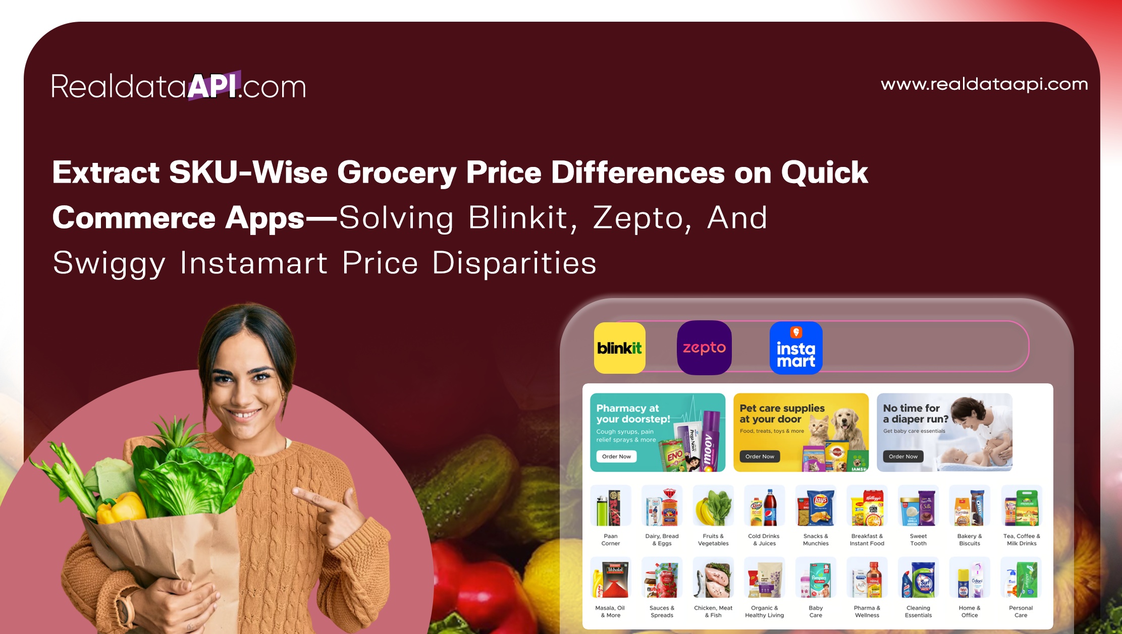 Extract SKU-Wise Grocery Price Differences on Quick Commerce Apps—Solving Blinkit, Zepto, And Swiggy Instamart Price Disparities