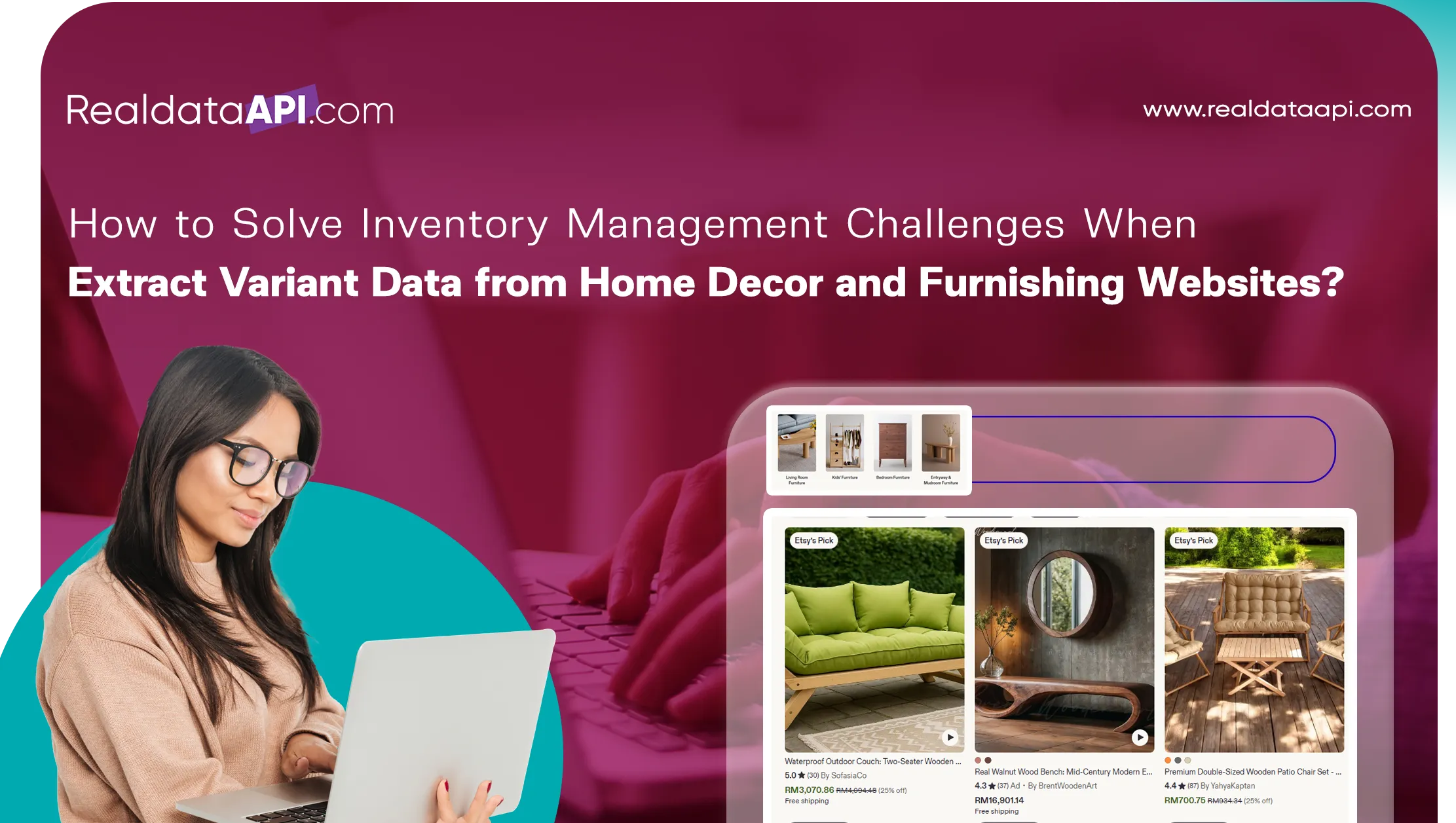 How to Solve Inventory Management Challenges When Extract Variant Data from Home Decor and Furnishing Websites?