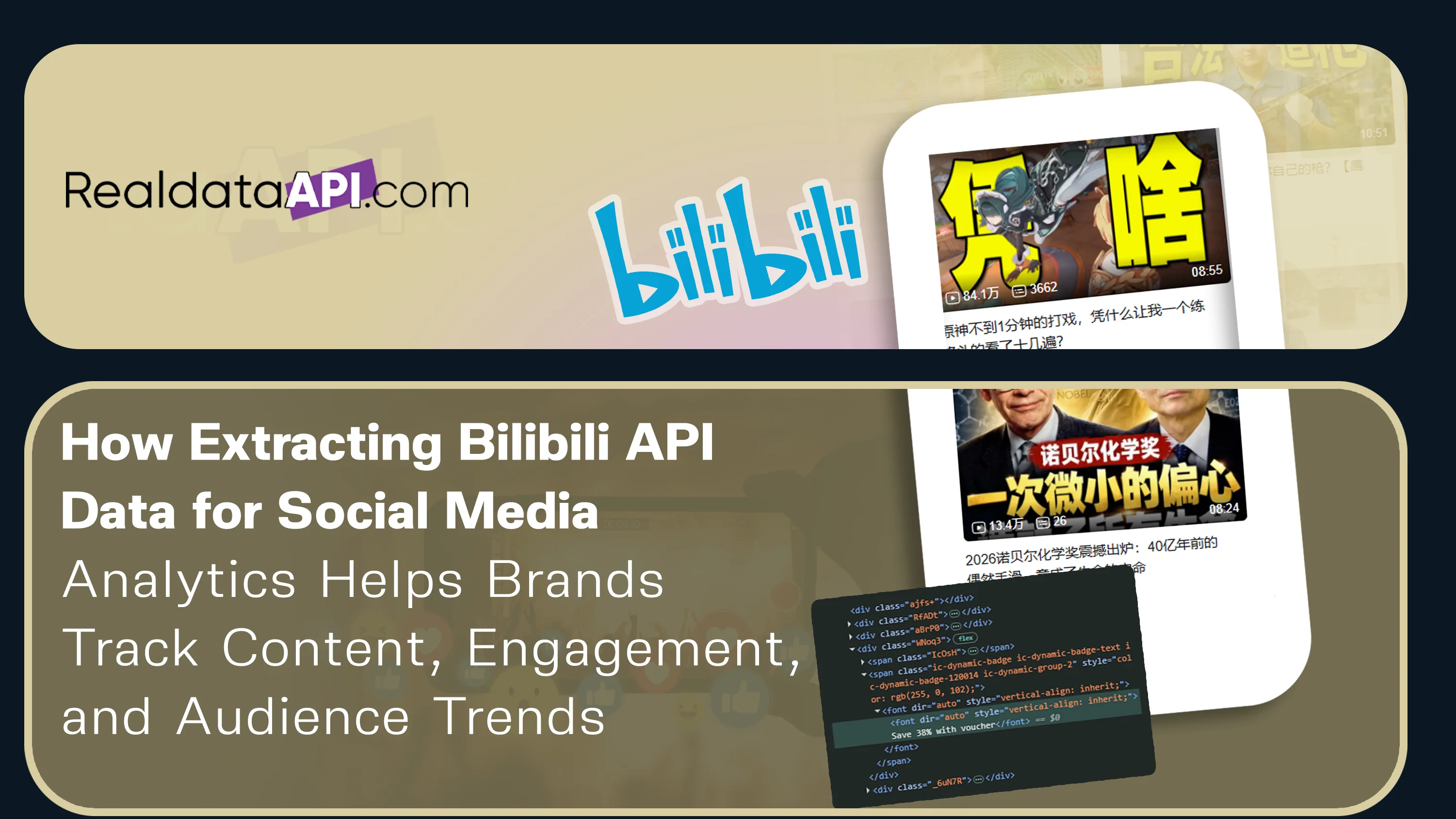 Bilibili API Data for Social Media Analytics
