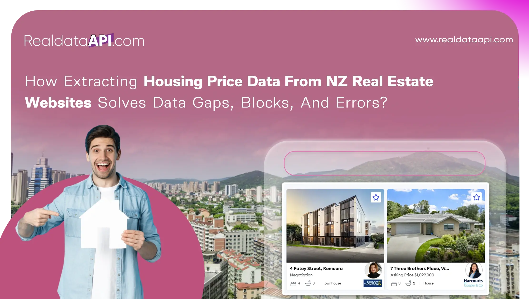 How Extracting Housing Price Data From NZ Real Estate Websites Solves Data Gaps, Blocks, And Errors?