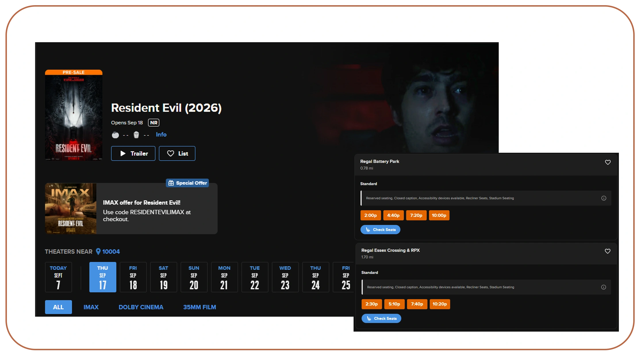 entertainment data collection services using Fandango