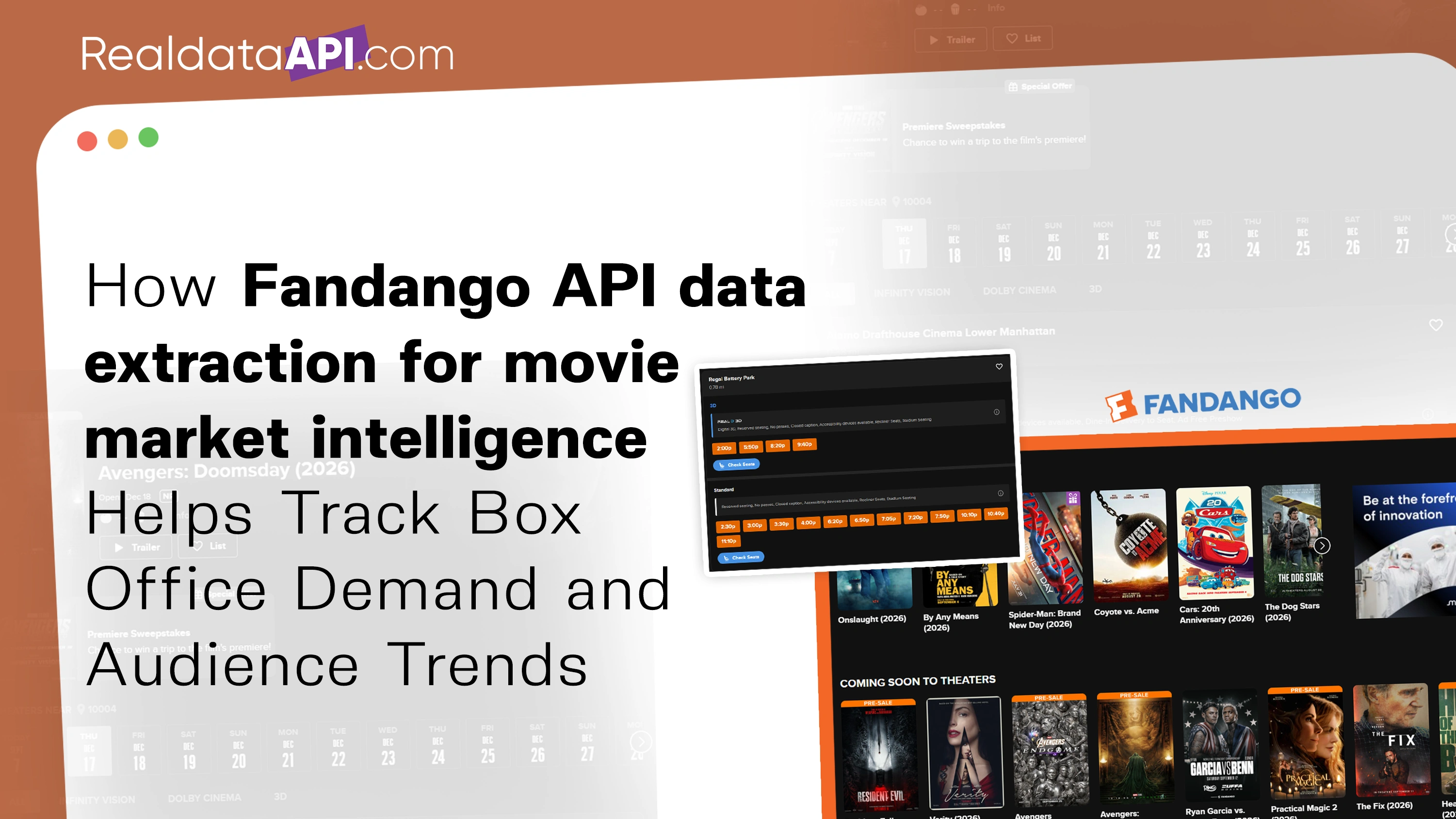 Fandango API data extraction for movie market intelligence