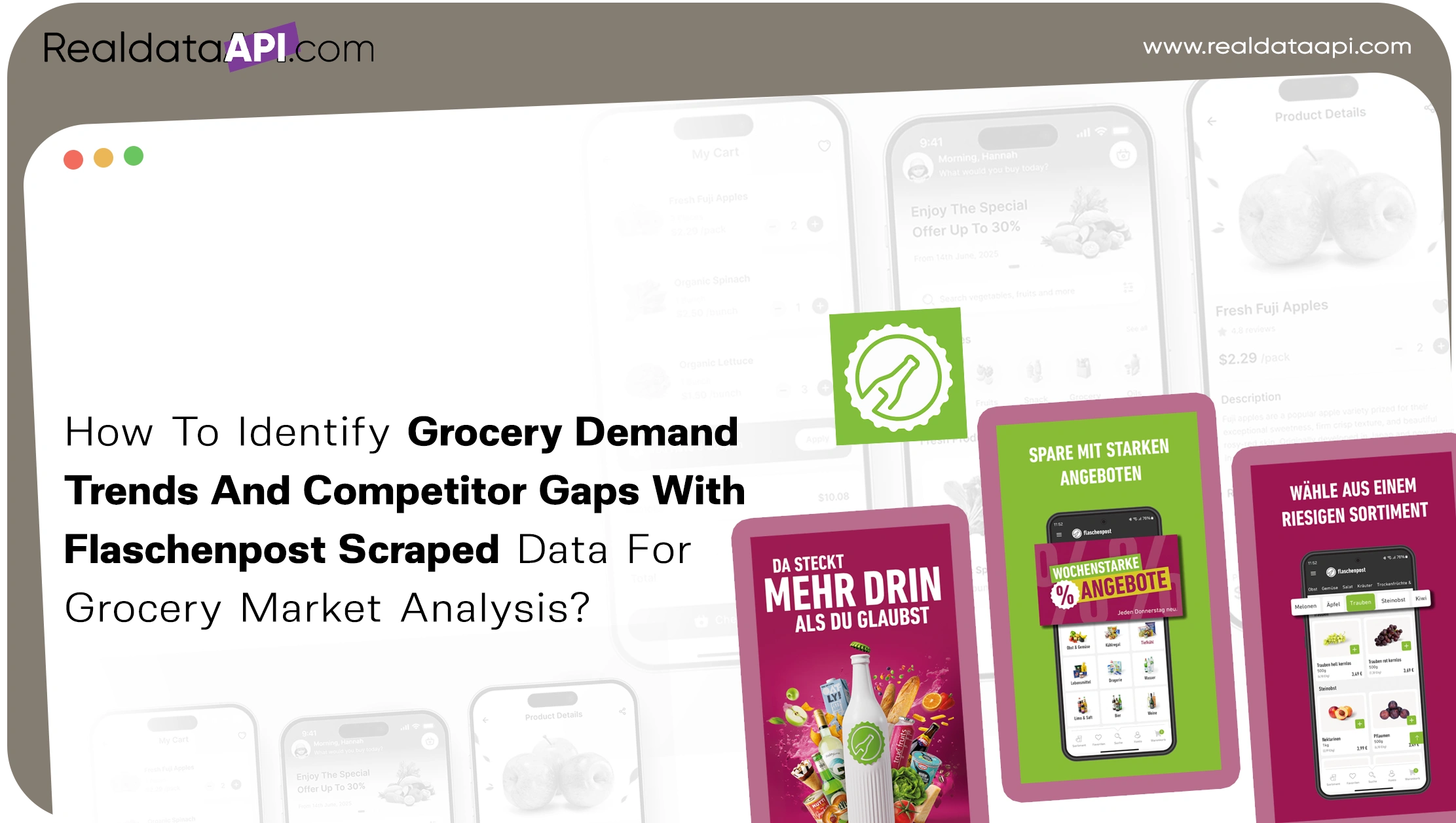 How To Identify Grocery Demand Trends And Competitor Gaps With Flaschenpost Scraped Data For Grocery Market Analysis?