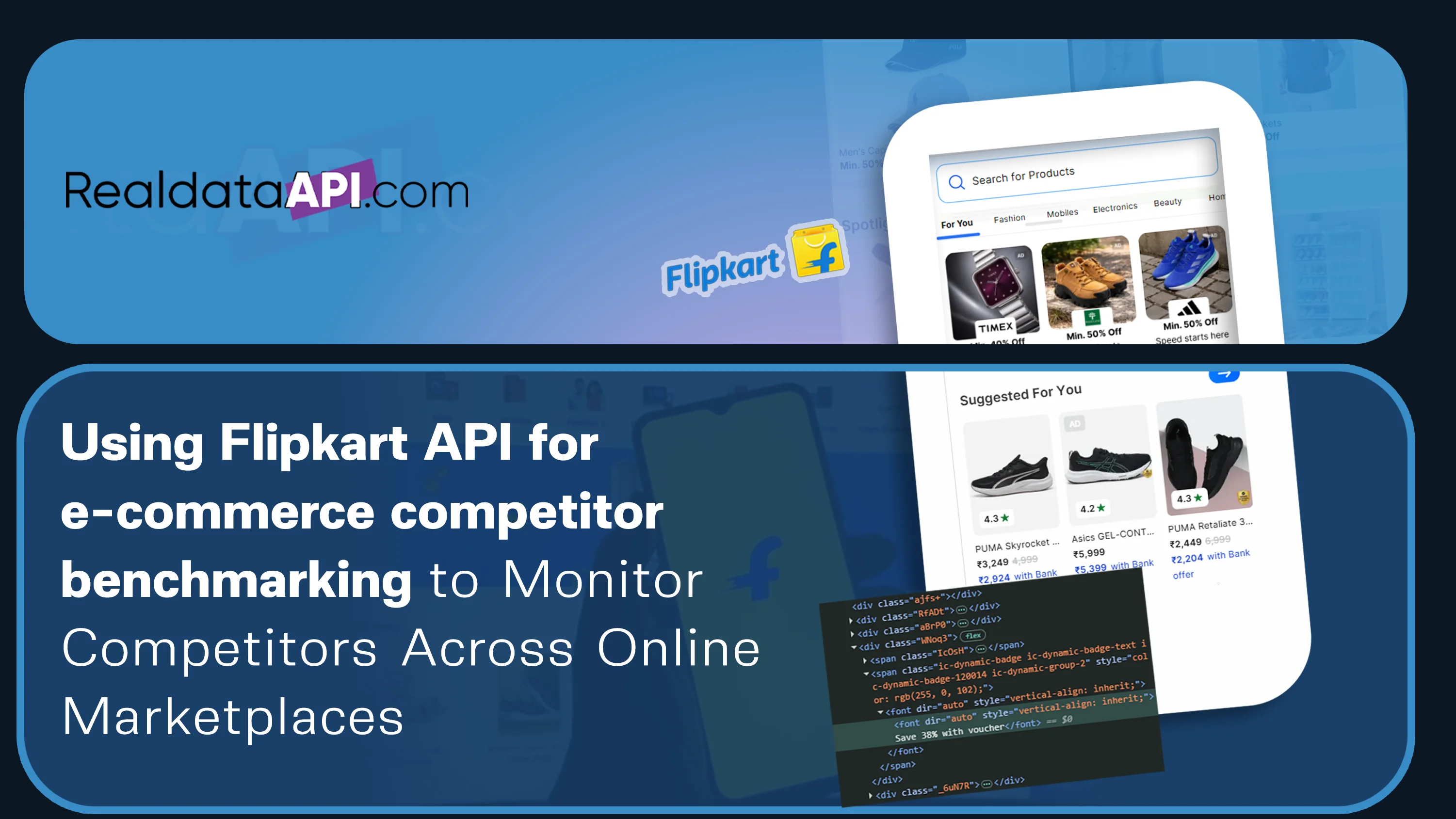 Flipkart API for e-commerce competitor benchmarking