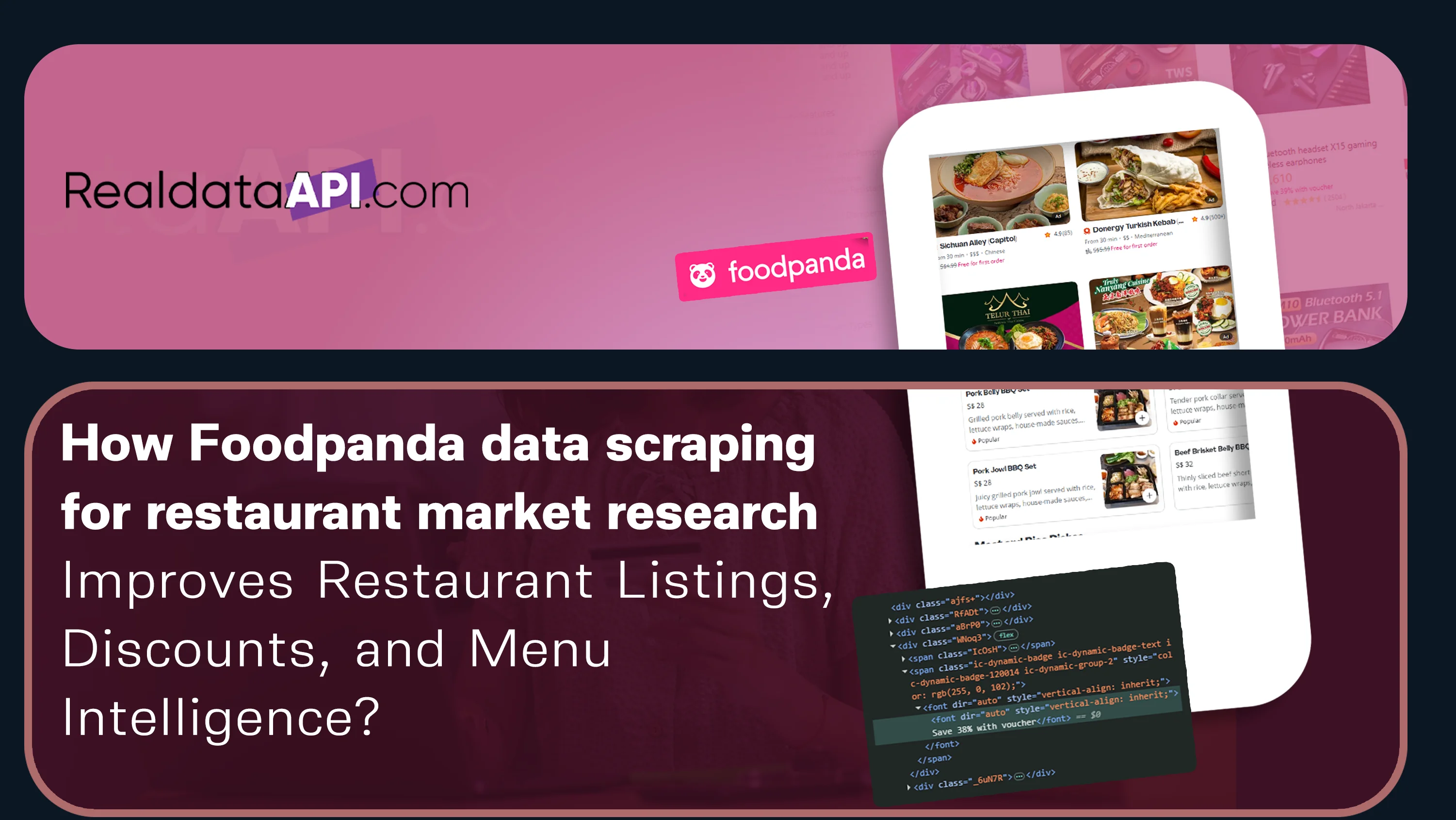 Foodpanda data scraping for restaurant market research