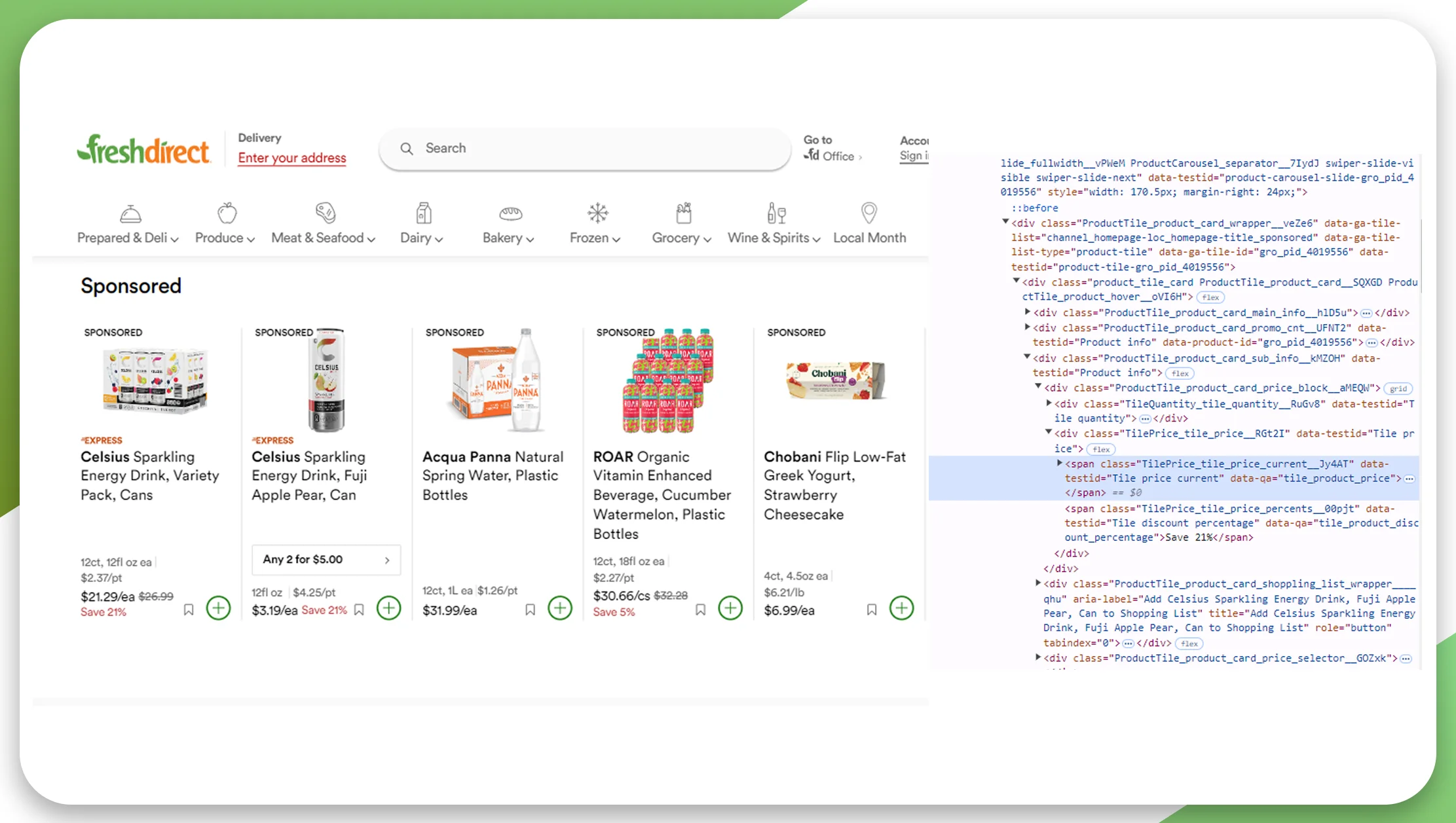 FreshDirect Grocery Delivery Data Scraping Benefit Your Business