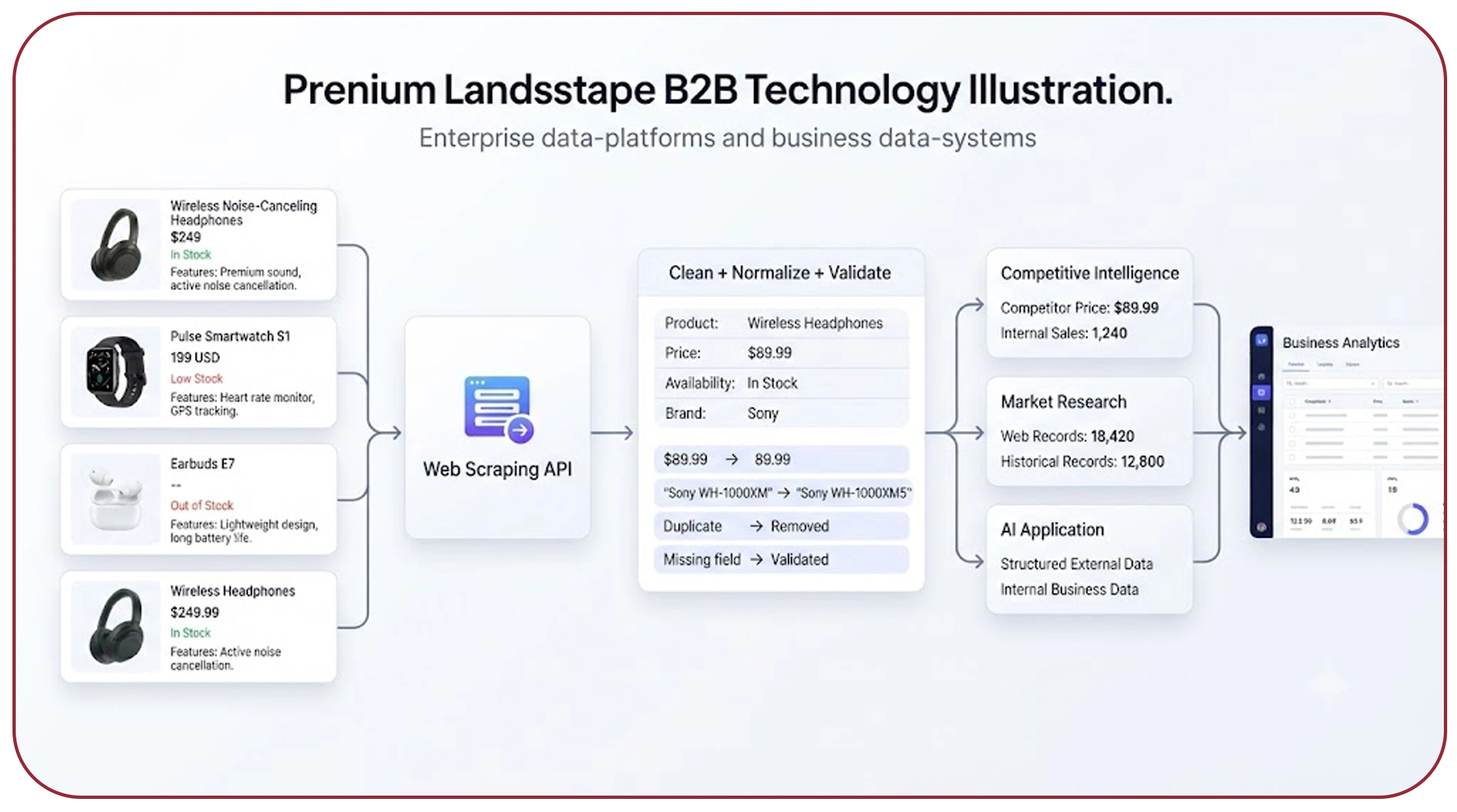 scrape website content using web scraping API