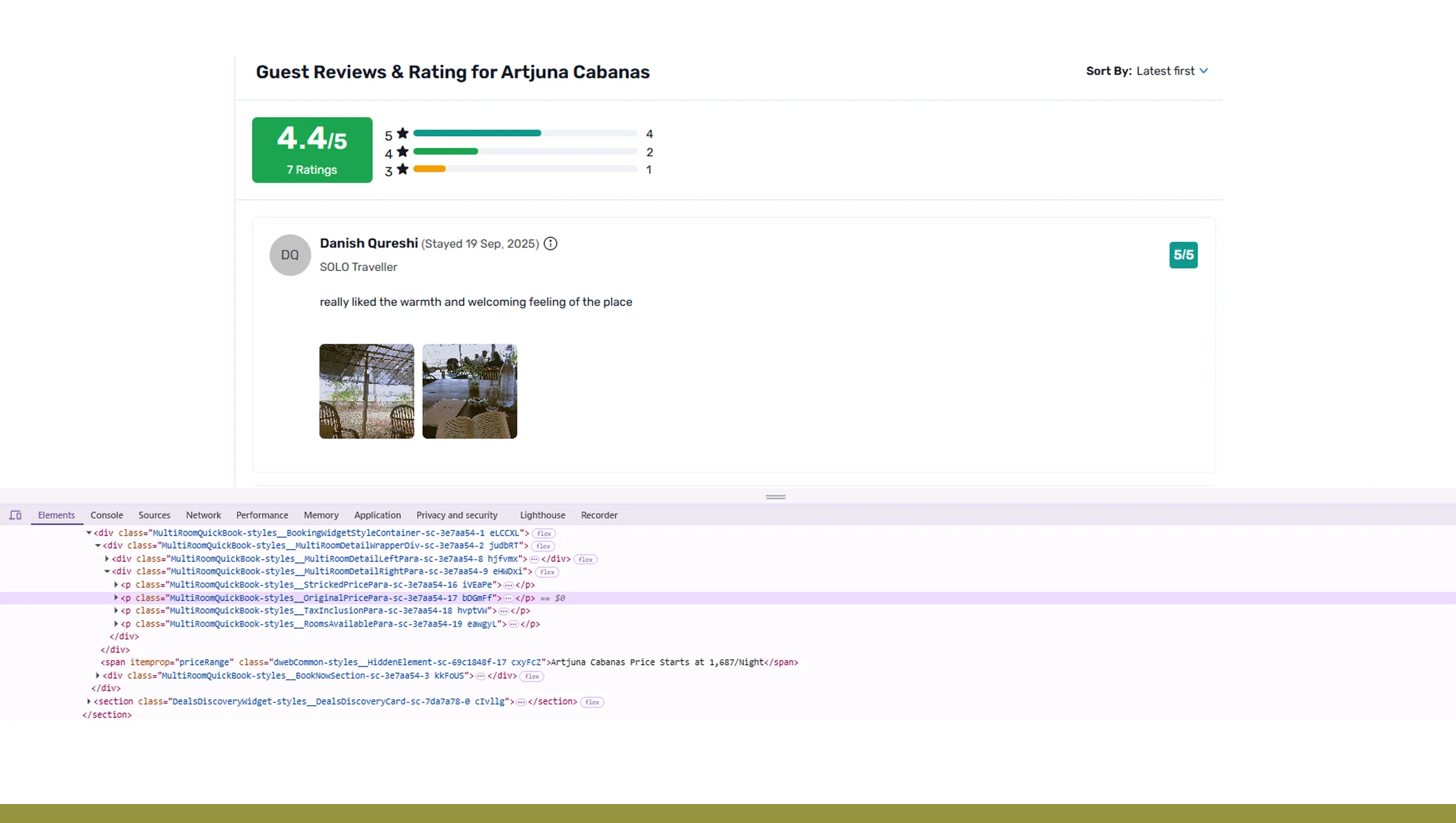 Goibibo Review Scraping