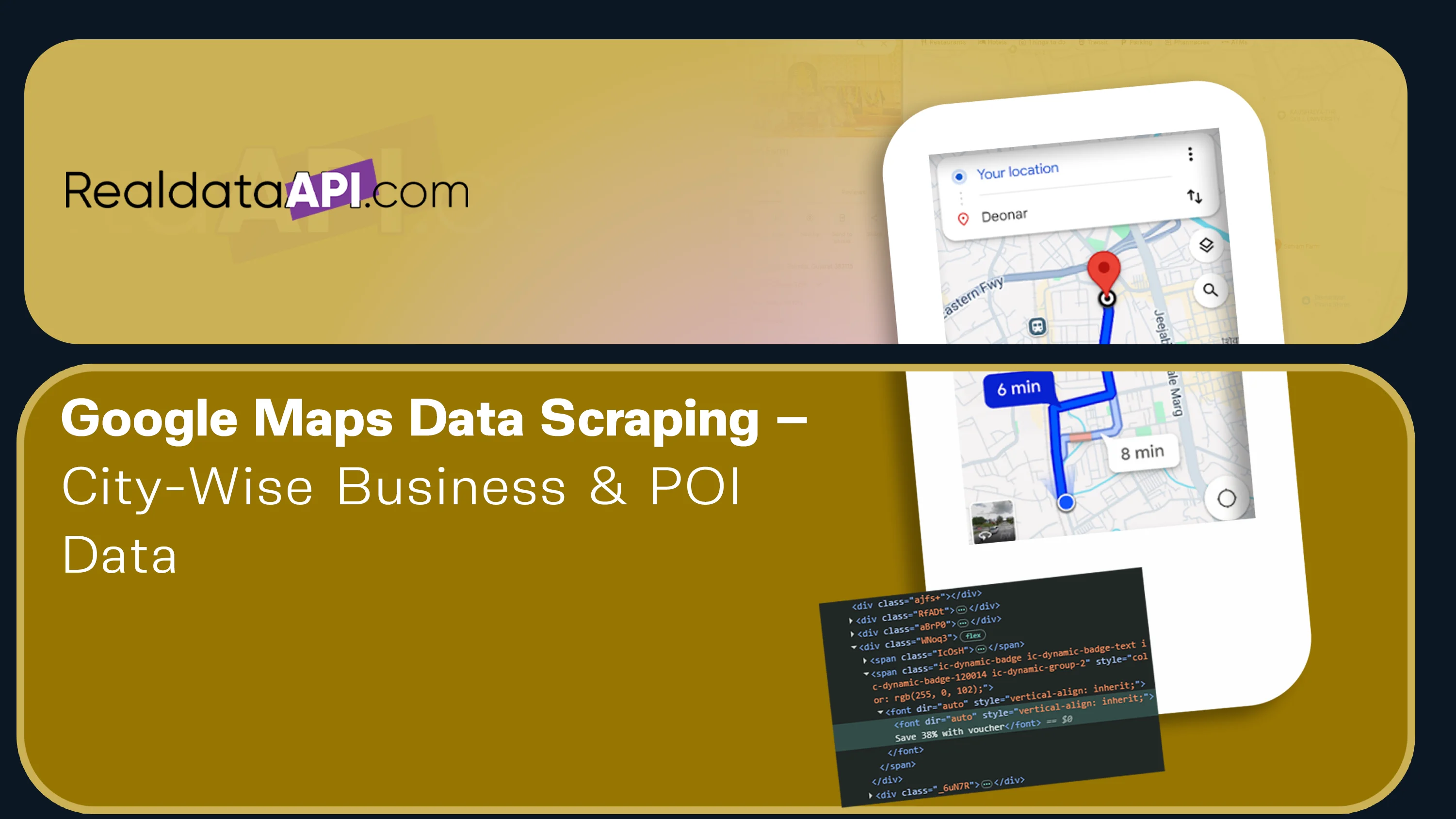 Google Maps Data Scraping – City-Wise Business & POI Data