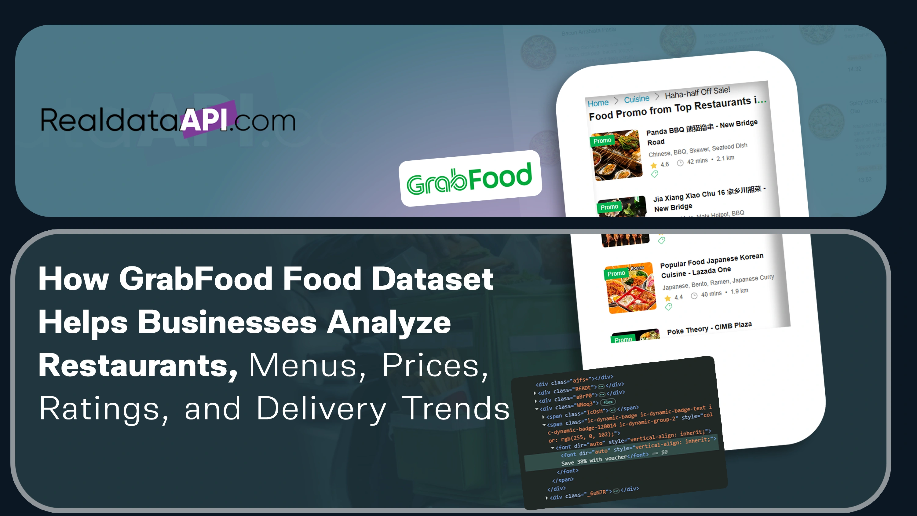 GrabFood Food Dataset for Restaurant Market Insights