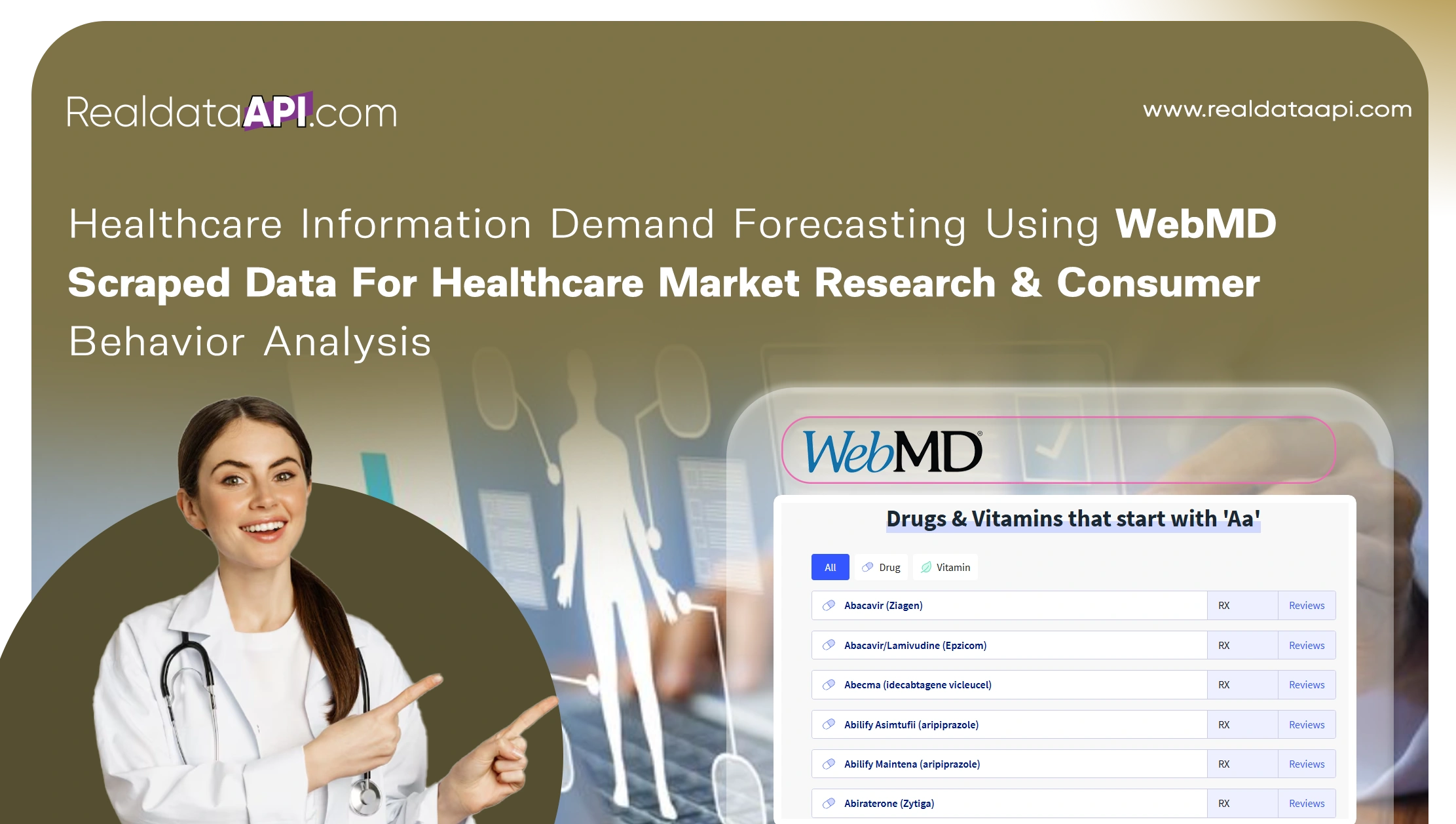 Healthcare Information Demand Forecasting Using WebMD Scraped Data For Healthcare Market Research & Consumer Behavior Analysis