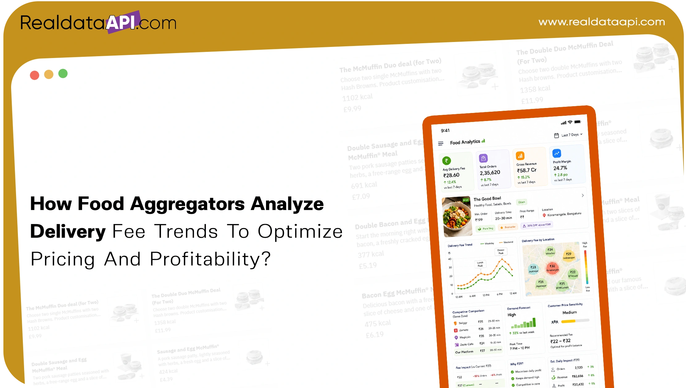 How Food Aggregators Analyze Delivery Fee Trends To Optimize Pricing And Profitability? 