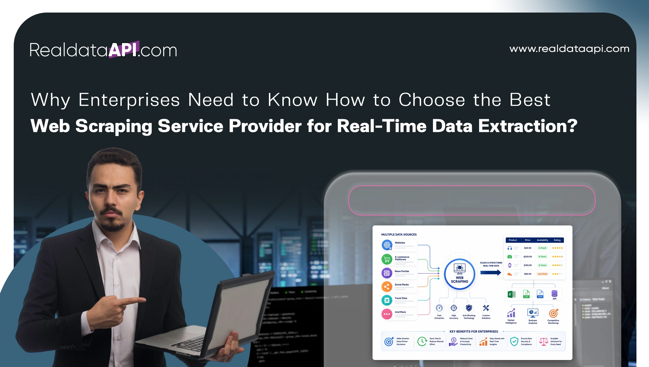 Why Enterprises Need to Know How to Choose the Best Web Scraping Service Provider for Real-Time Data Extraction?