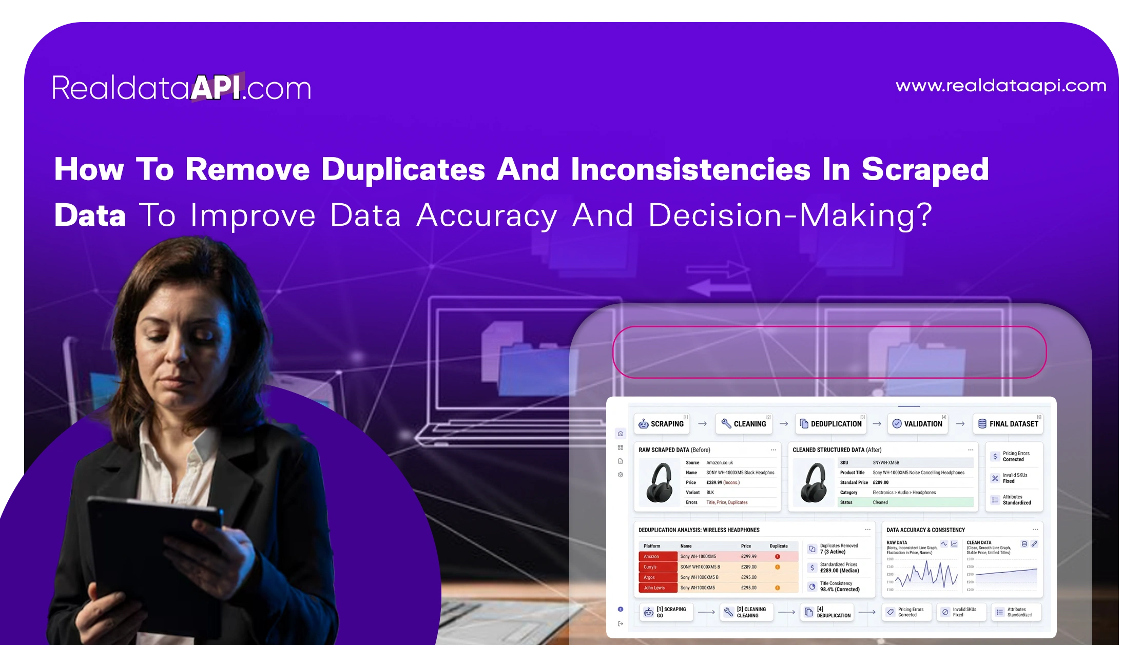 How To Remove Duplicates And Inconsistencies In Scraped Data To Improve Data Accuracy And Decision-Making?